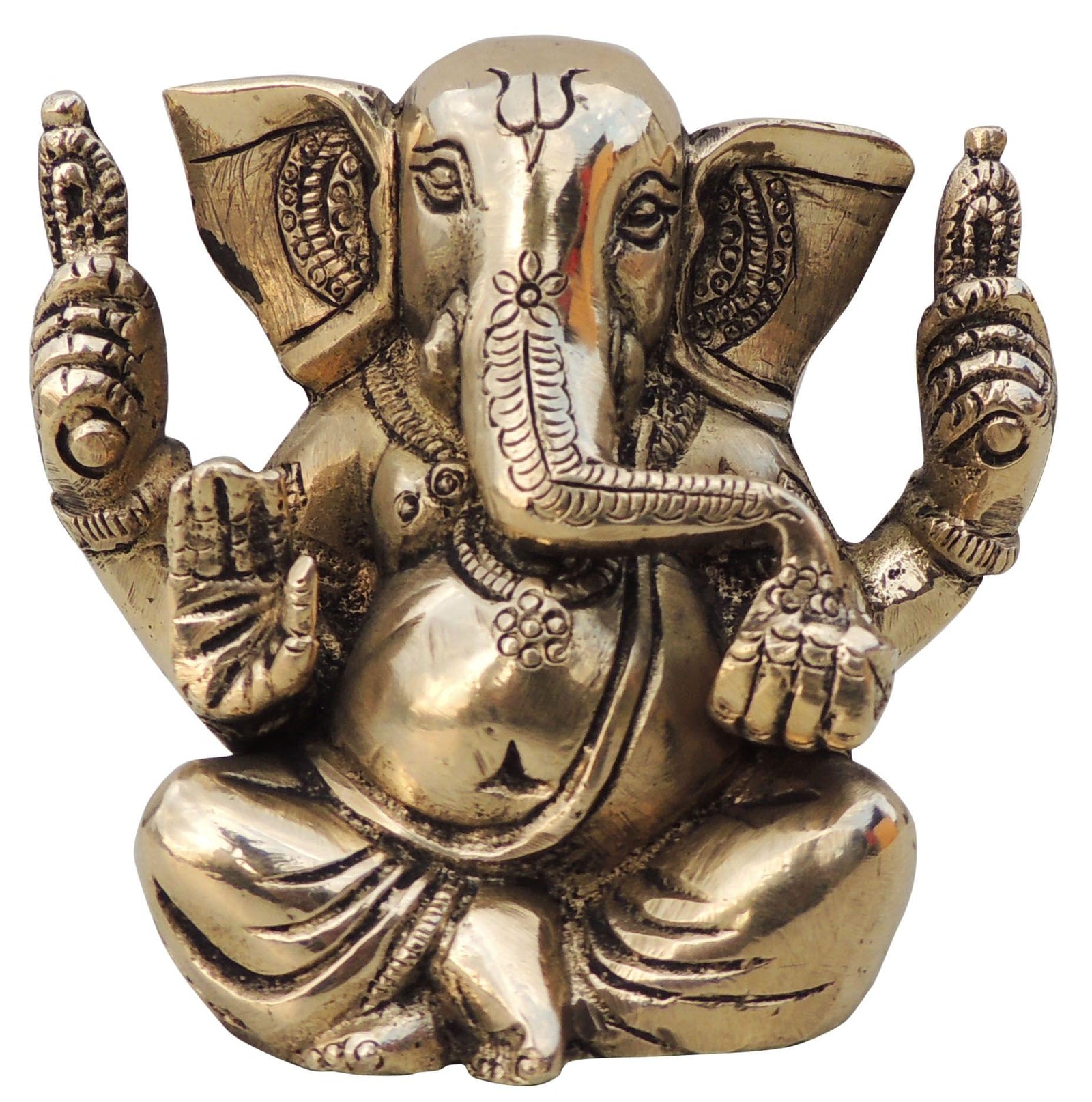 Brass Ganesh — 3.3"