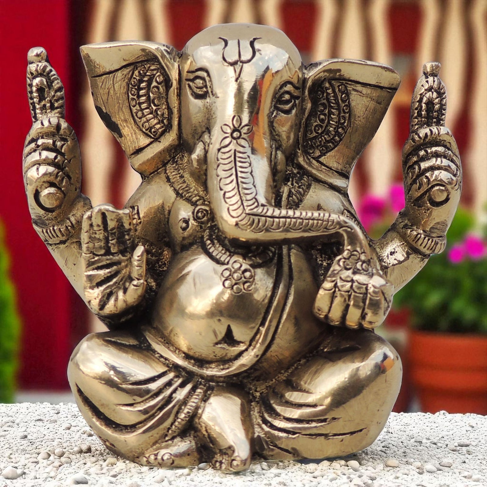 Brass Ganesh — 3.3"