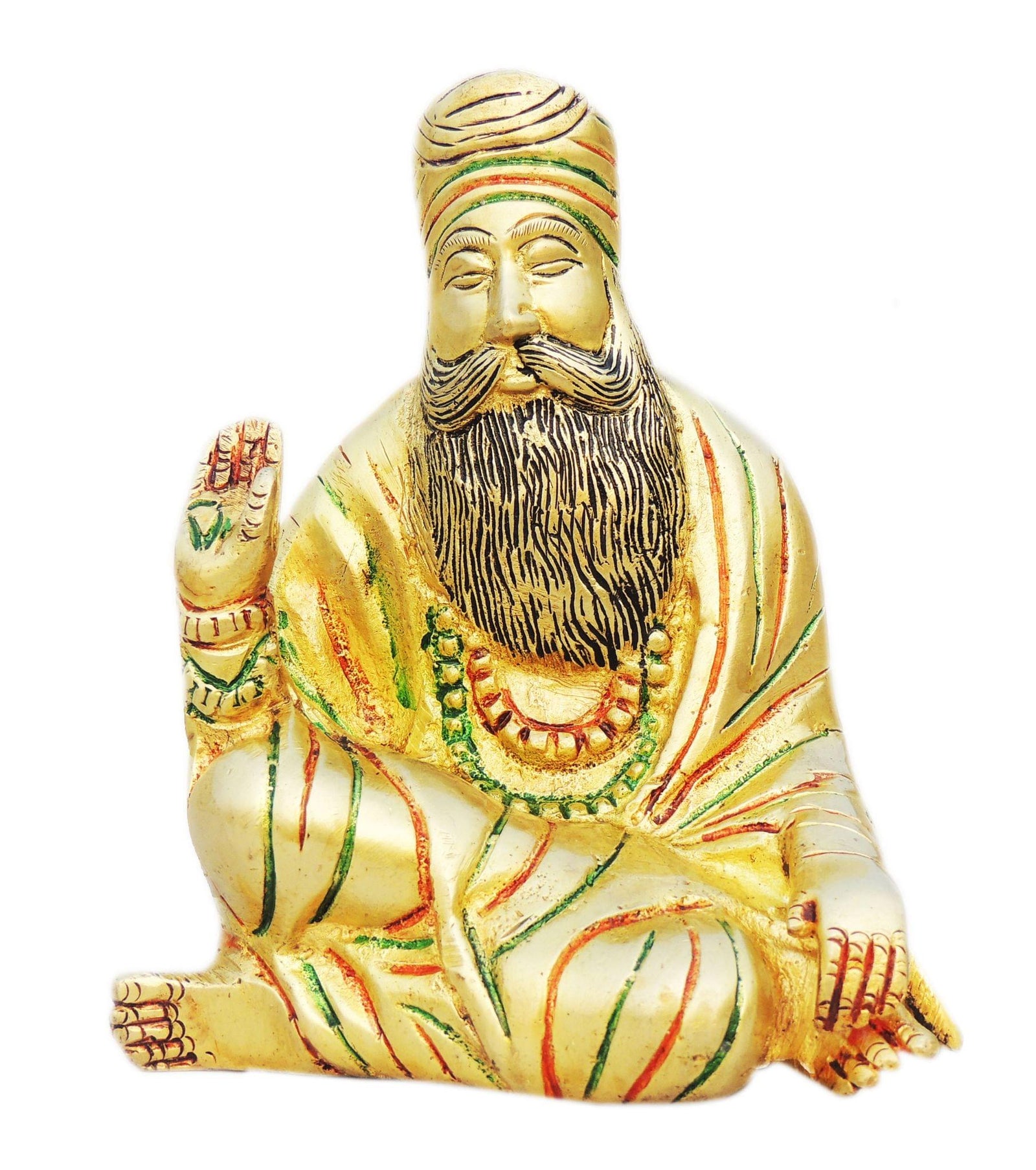 Brass Guru Nanak Dev — 5.5"