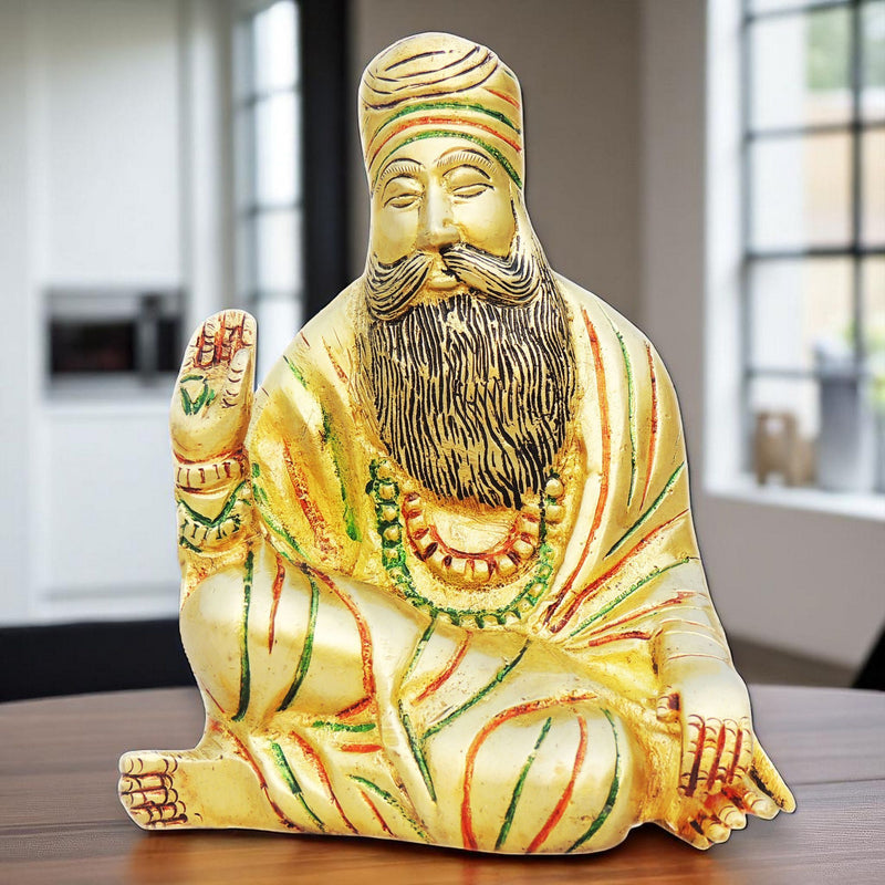 Brass Guru Nanak Dev — 5.5"