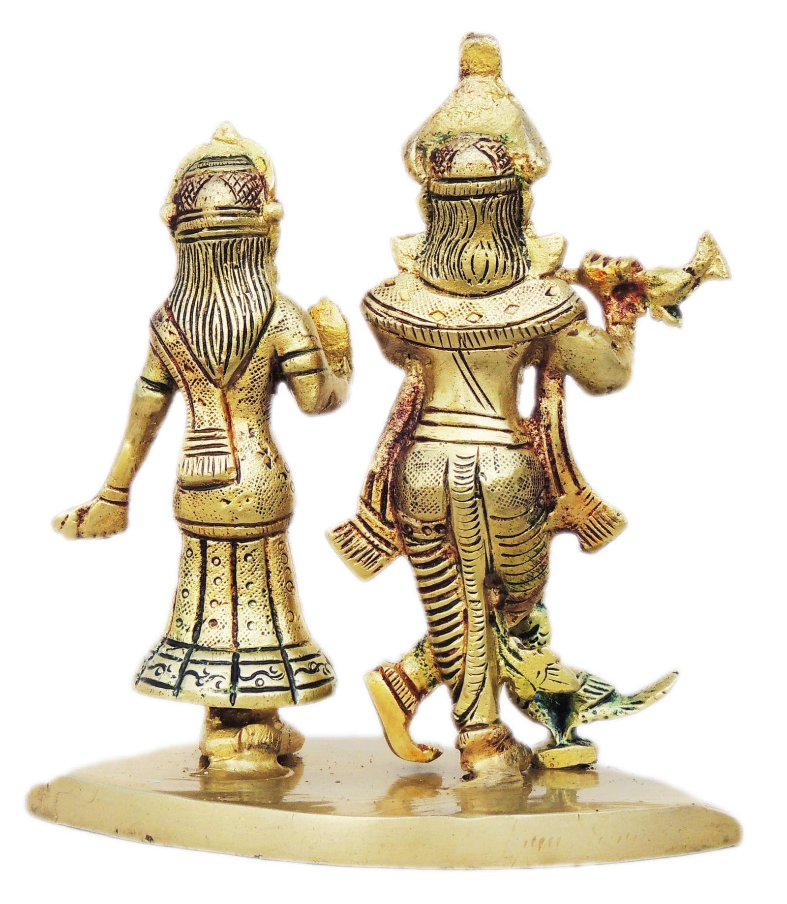 Brass Radha-Krishna — 5.3"