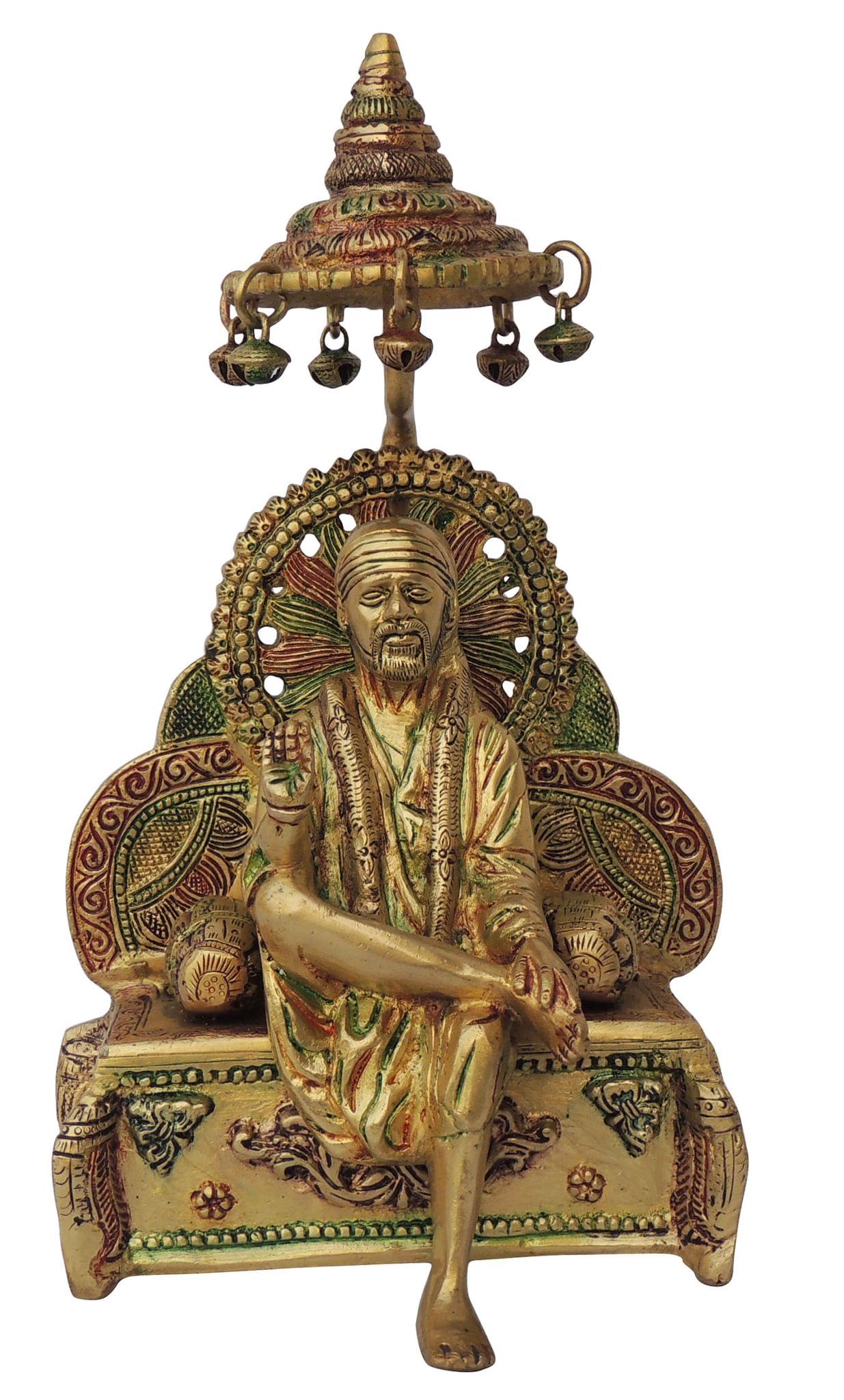 Brass Sai Baba — 12"