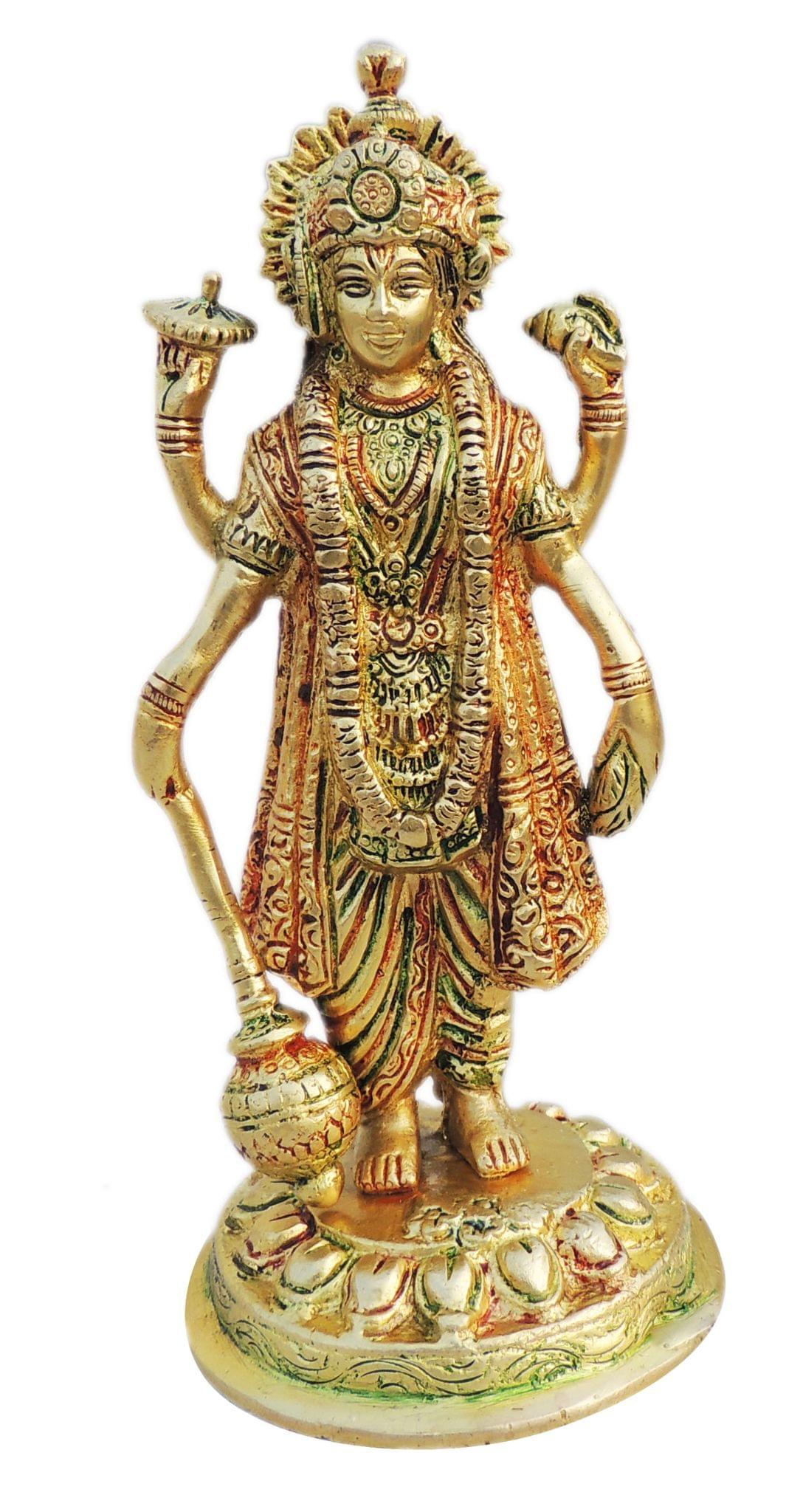 Brass Vishnu — 7.5"