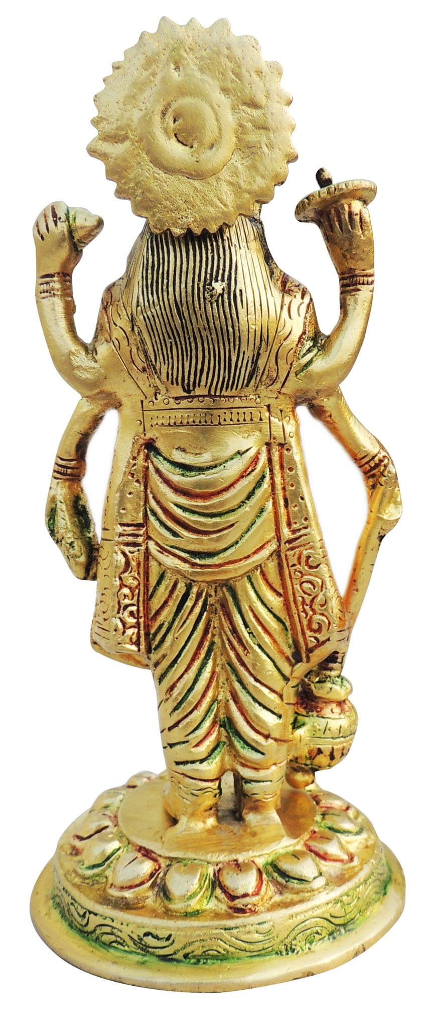 Brass Vishnu — 7.5"