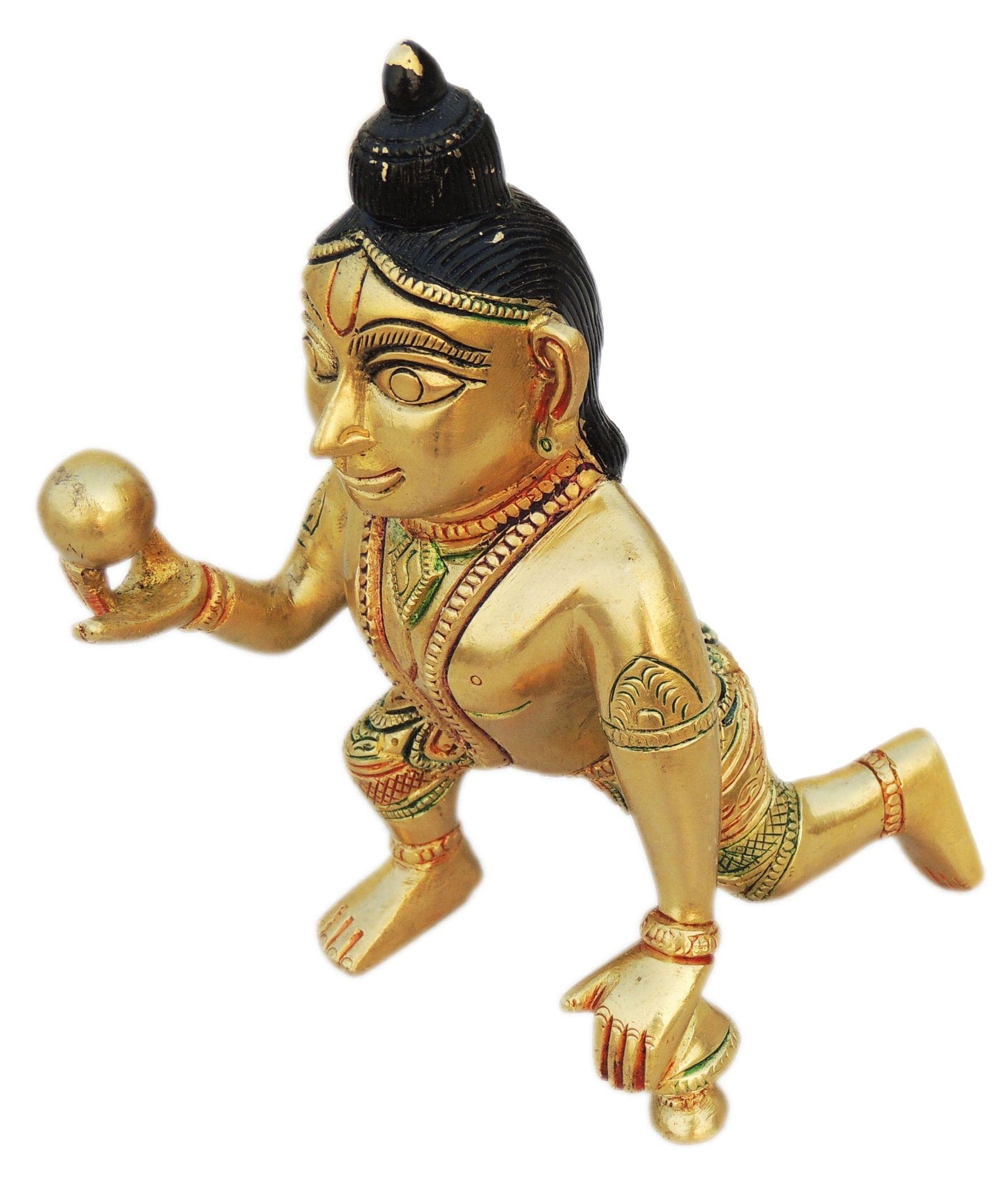 Brass Krishna — 6.2"