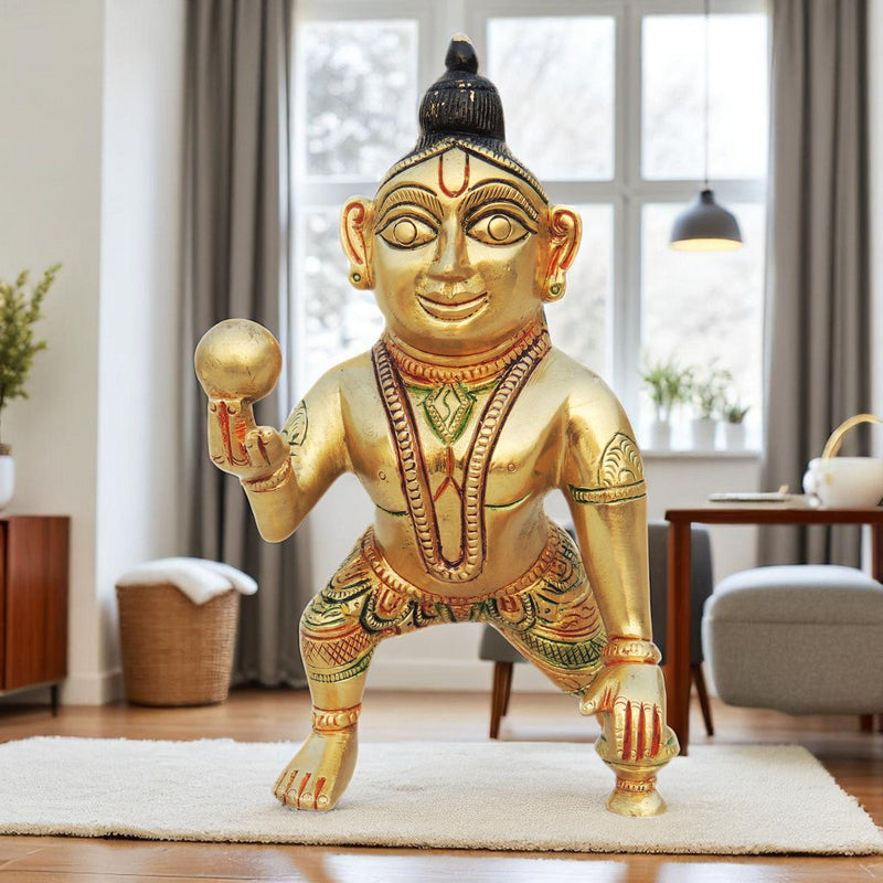 Brass Krishna — 6.2"