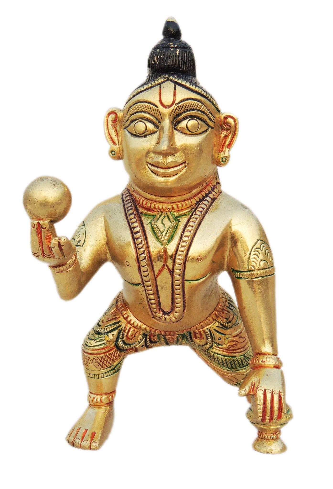 Brass Krishna — 6.2"