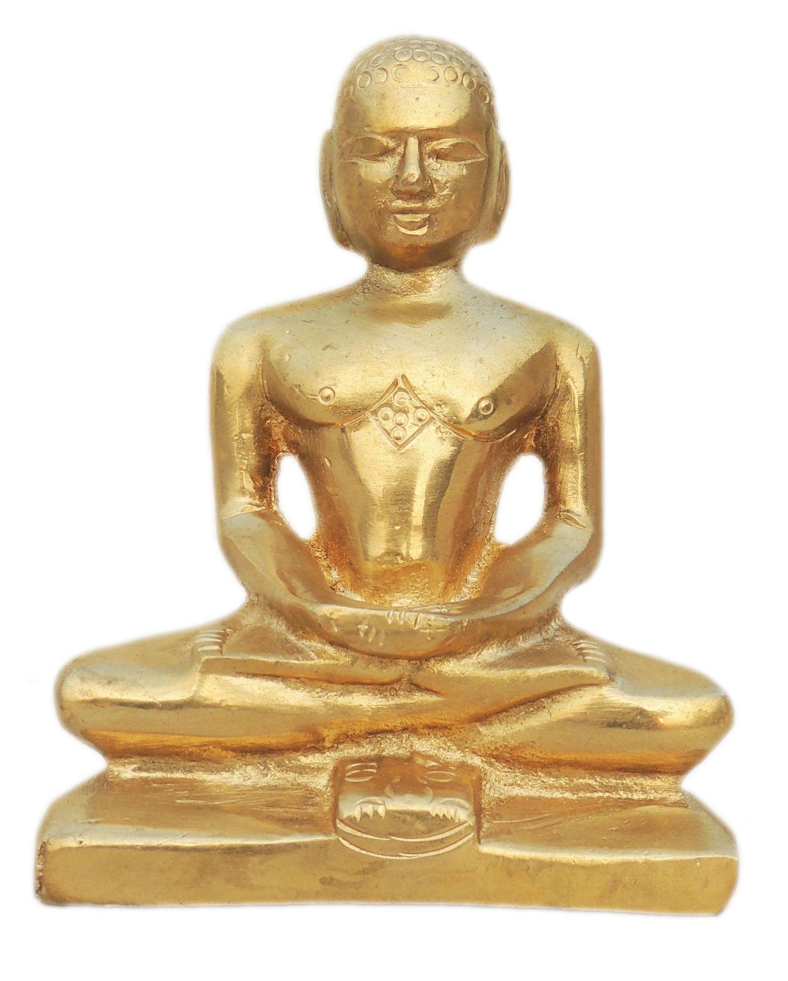 Brass Mahaveer — 4.6"