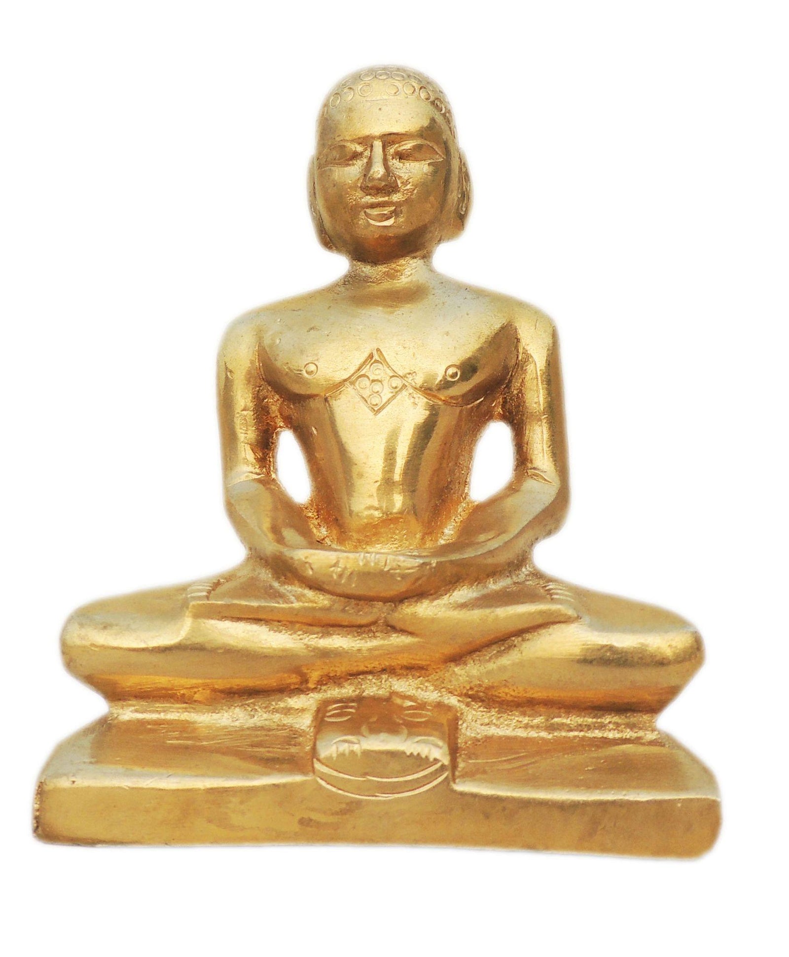 Brass Mahaveer — 4.6"