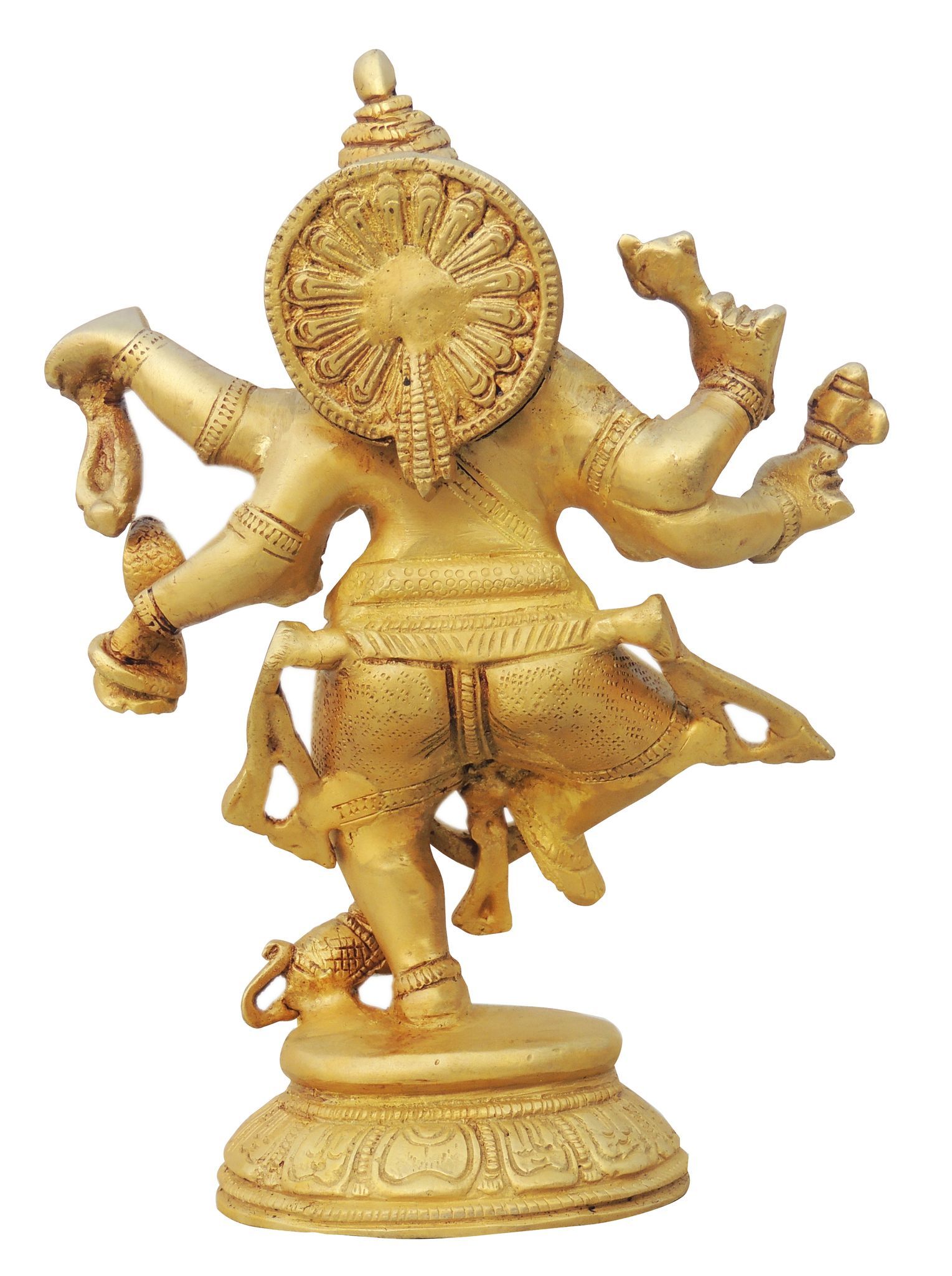 Brass Ganesh, Dancing — 6.6"