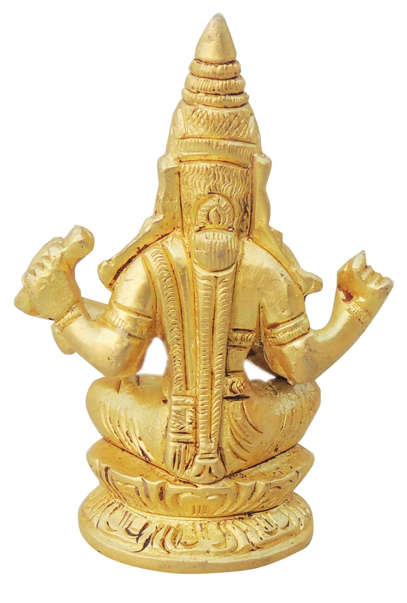 Brass Saraswati — 3.6"