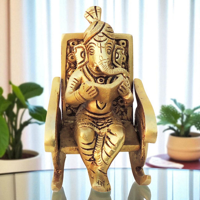 Brass Ganesh — 4.5"