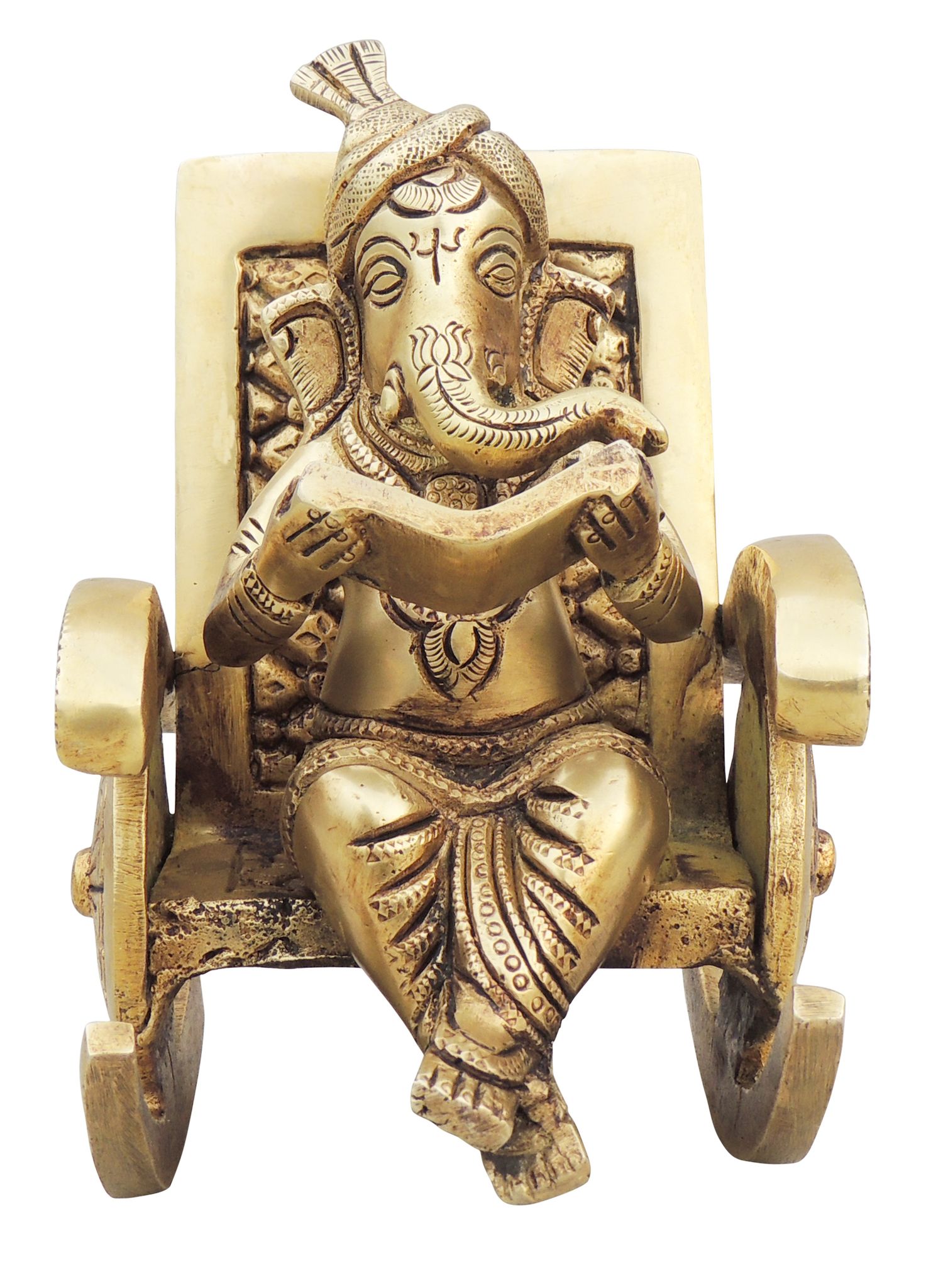 Brass Ganesh — 6"