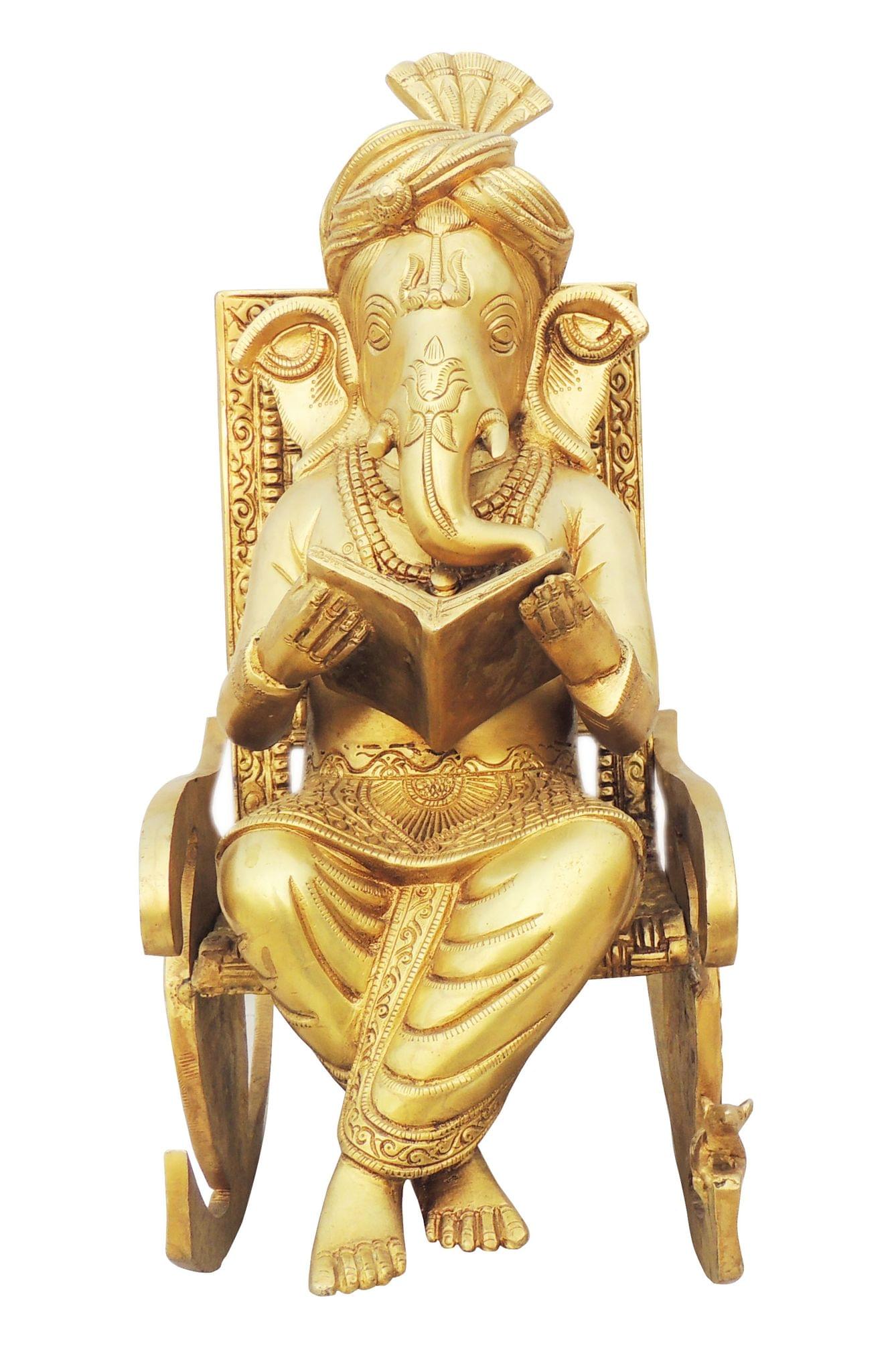 Brass Ganesh — 16"