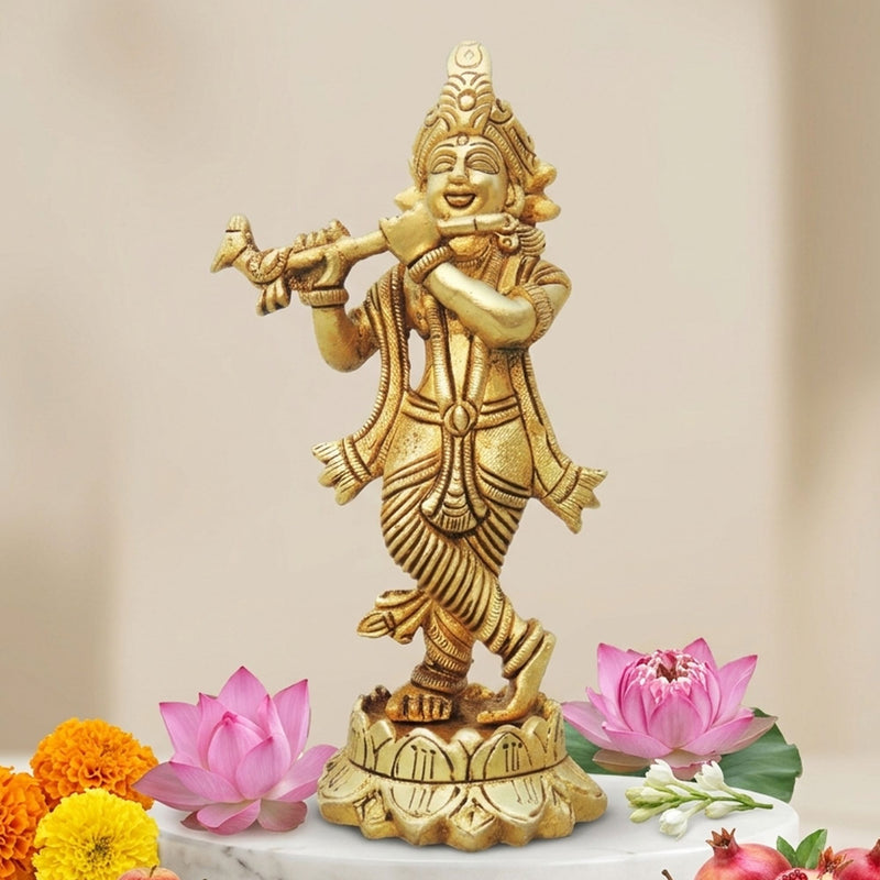 Brass Krishna — 5.5"