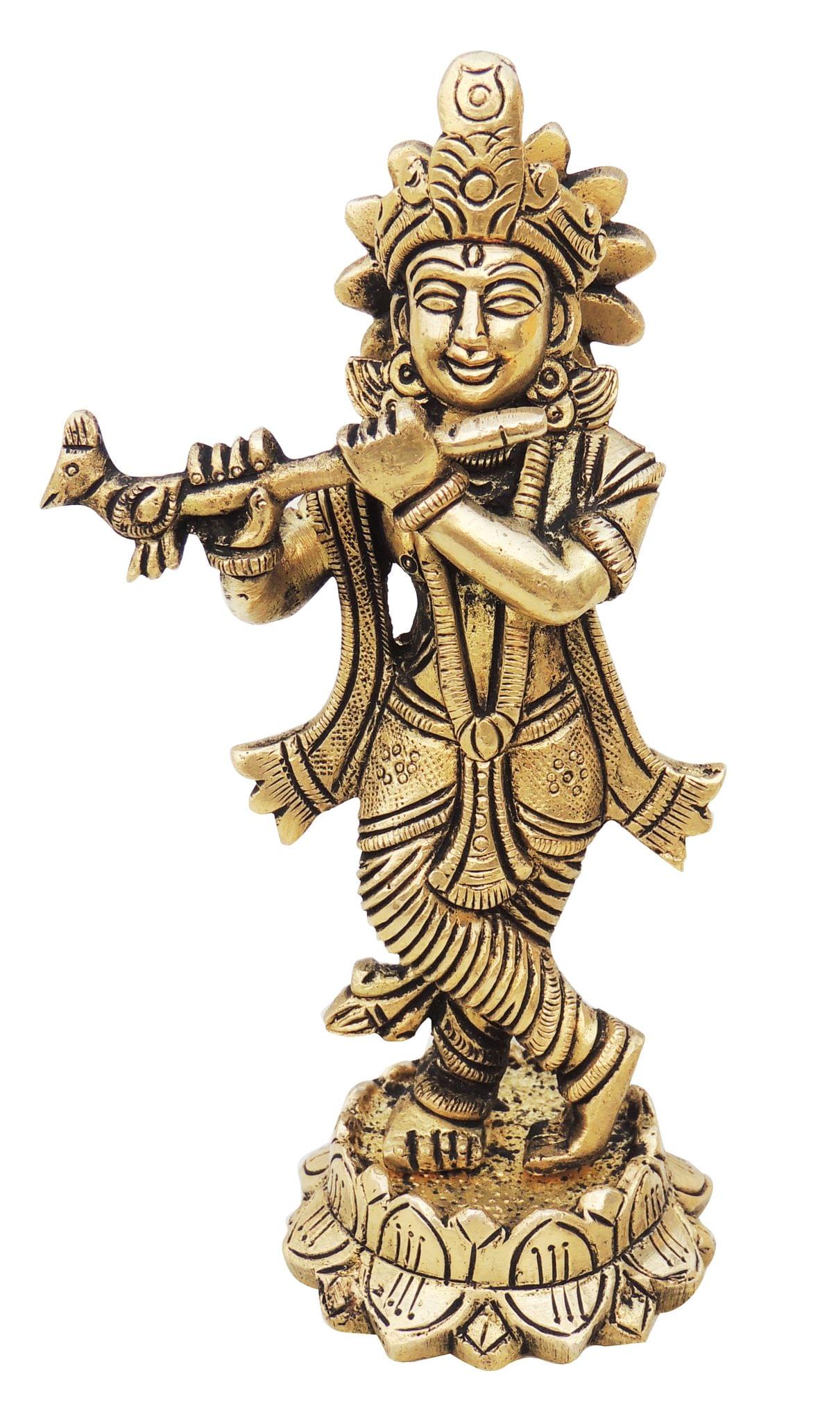 Brass Krishna — 5.2"