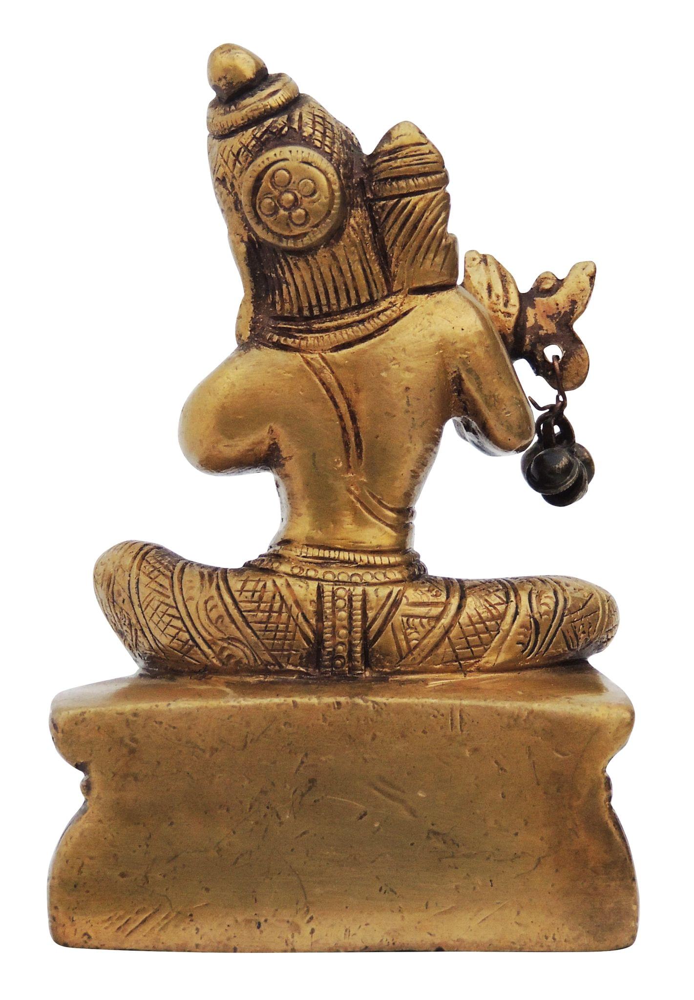 Brass Krishna — 4"