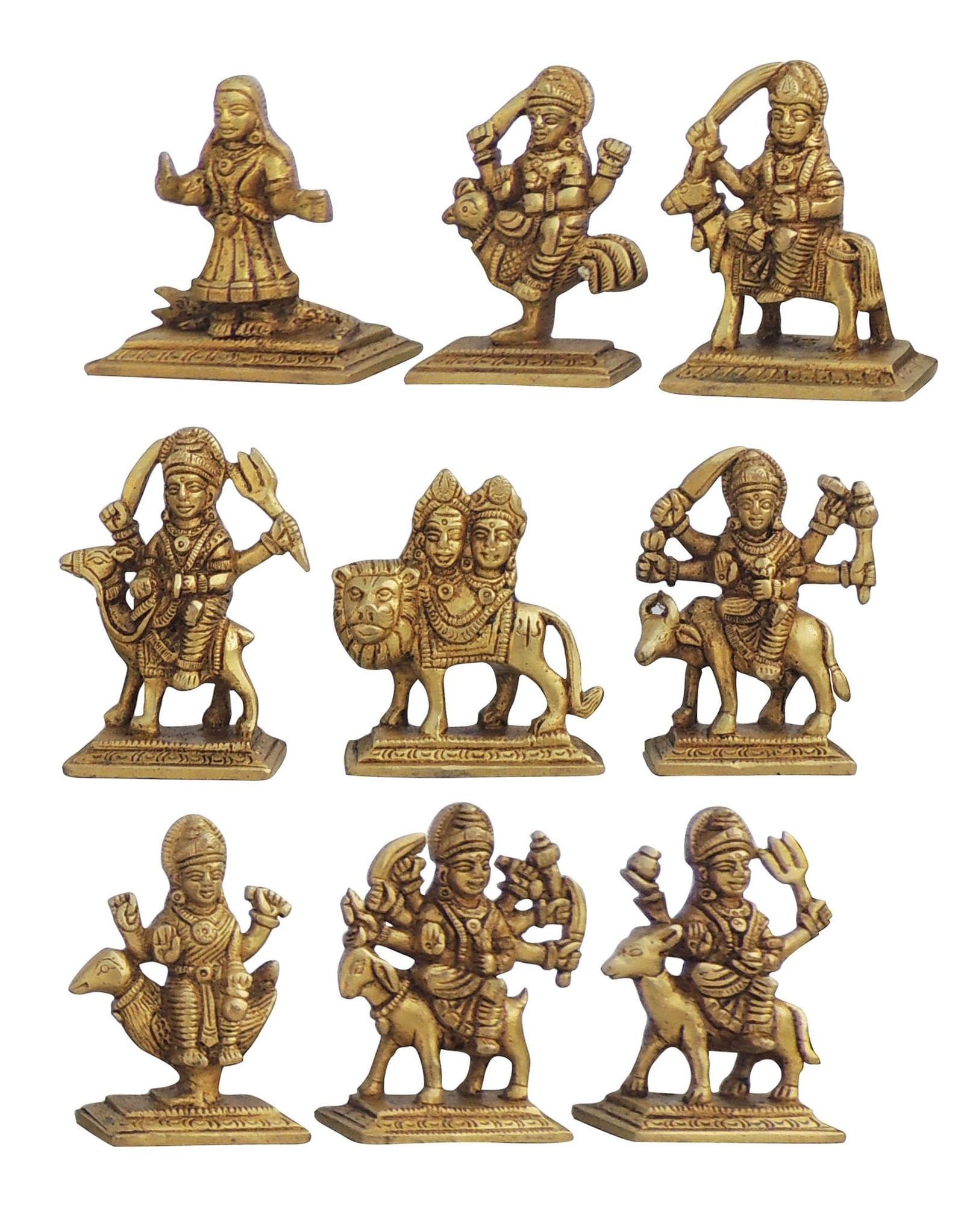 Brass Durga — 3.2"