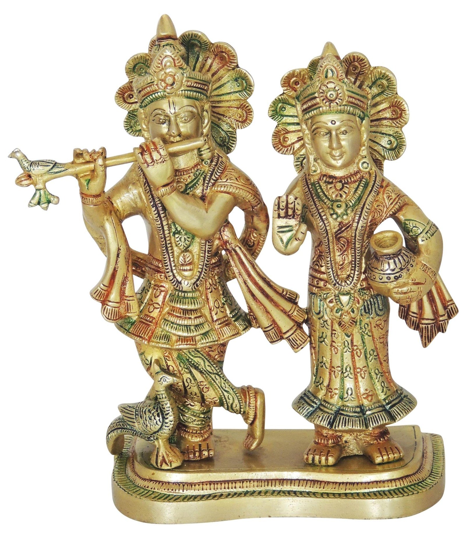Brass Krishna — 9"