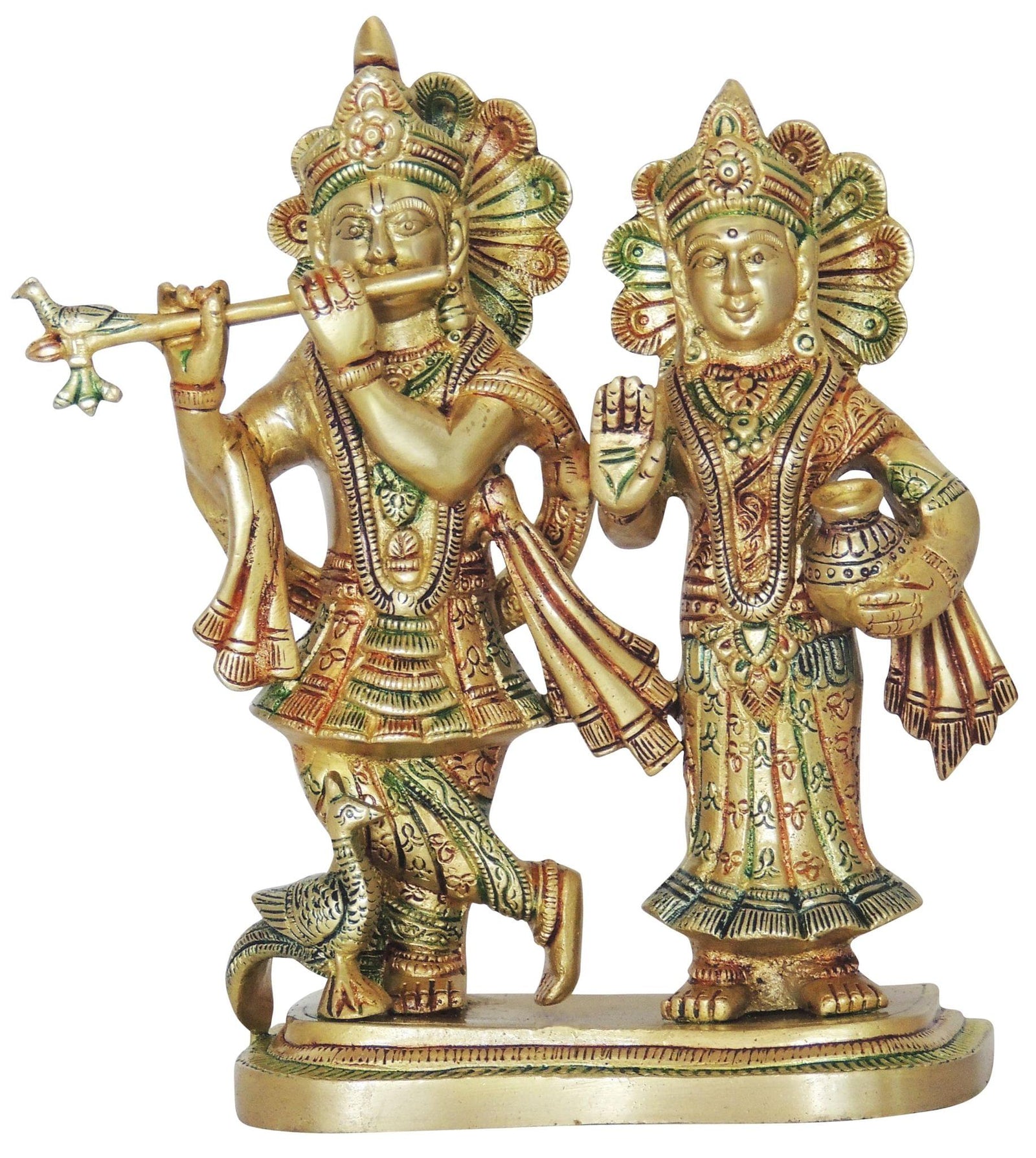 Brass Krishna — 9"