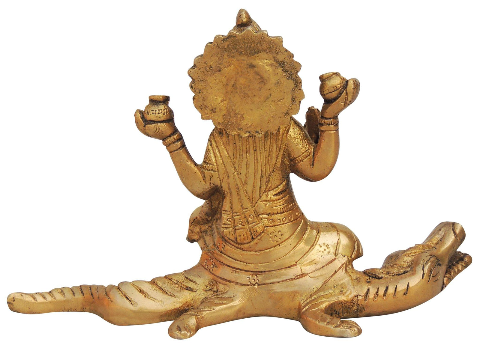 Brass Ganga Devi — 4.6"