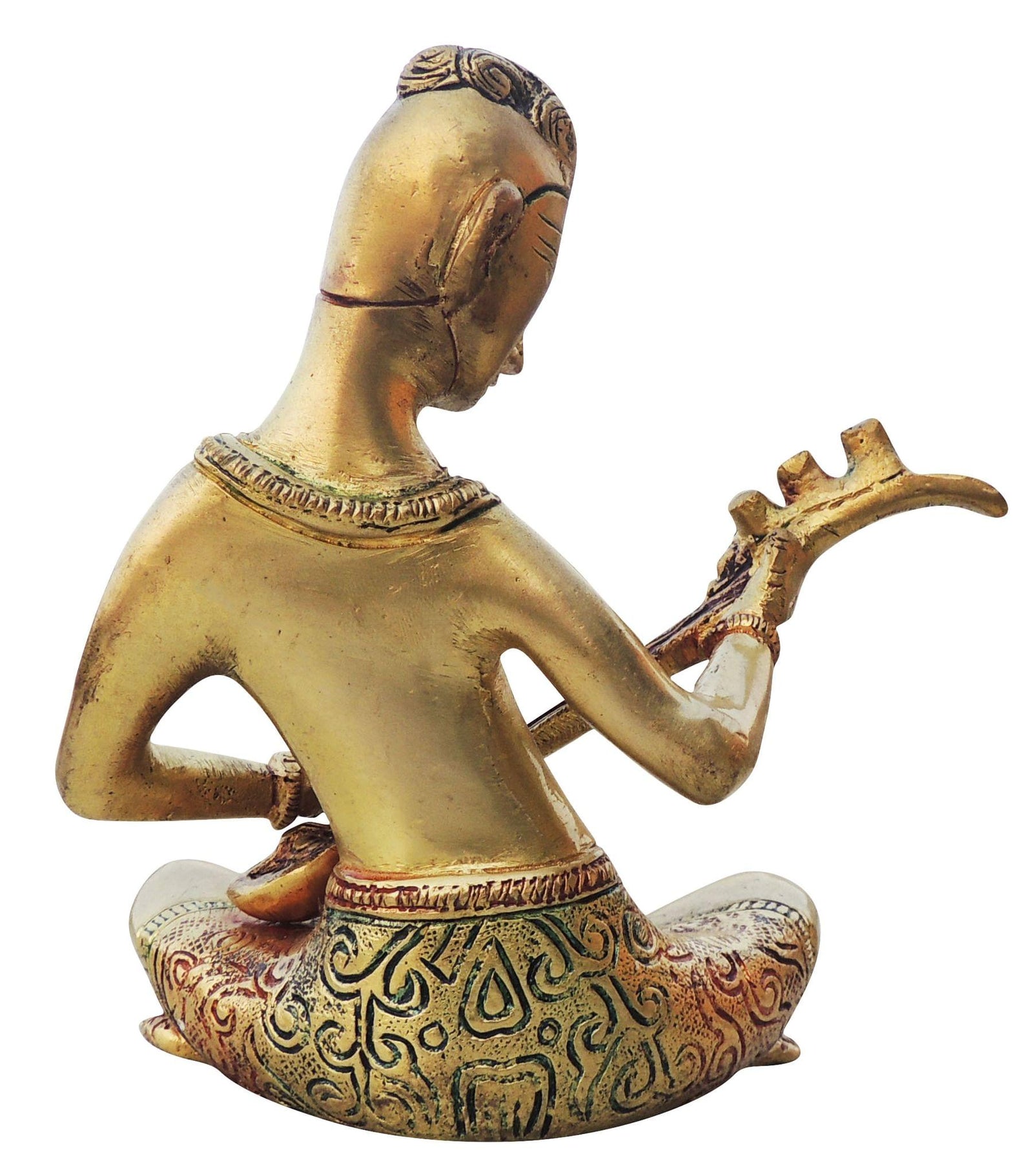 Brass Man Muscial Instrument — 6.2"