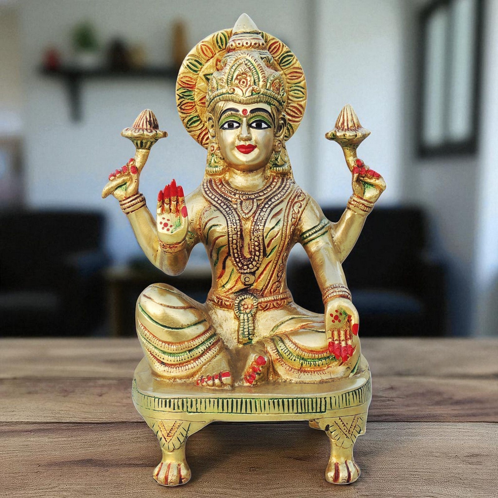 Brass Lakshmi — 9.5"