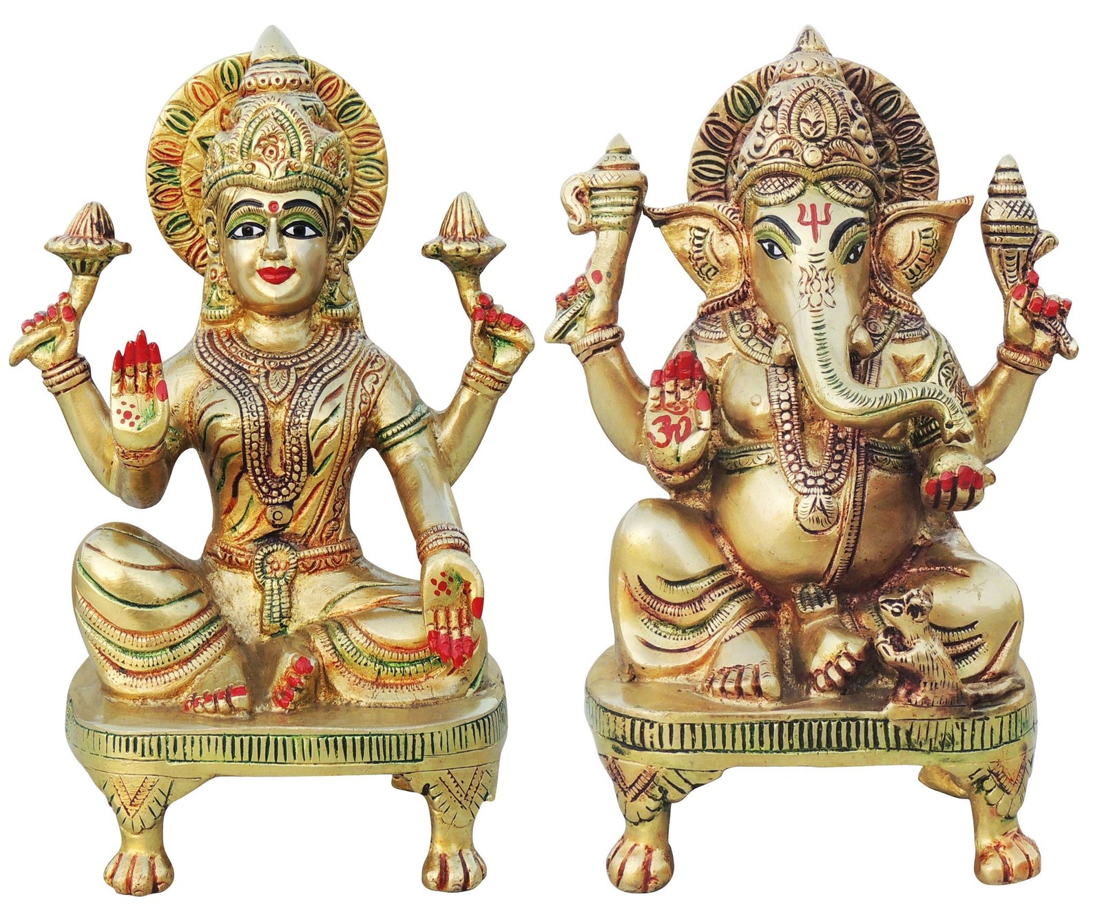 Brass Lakshmi-Ganesh Set
