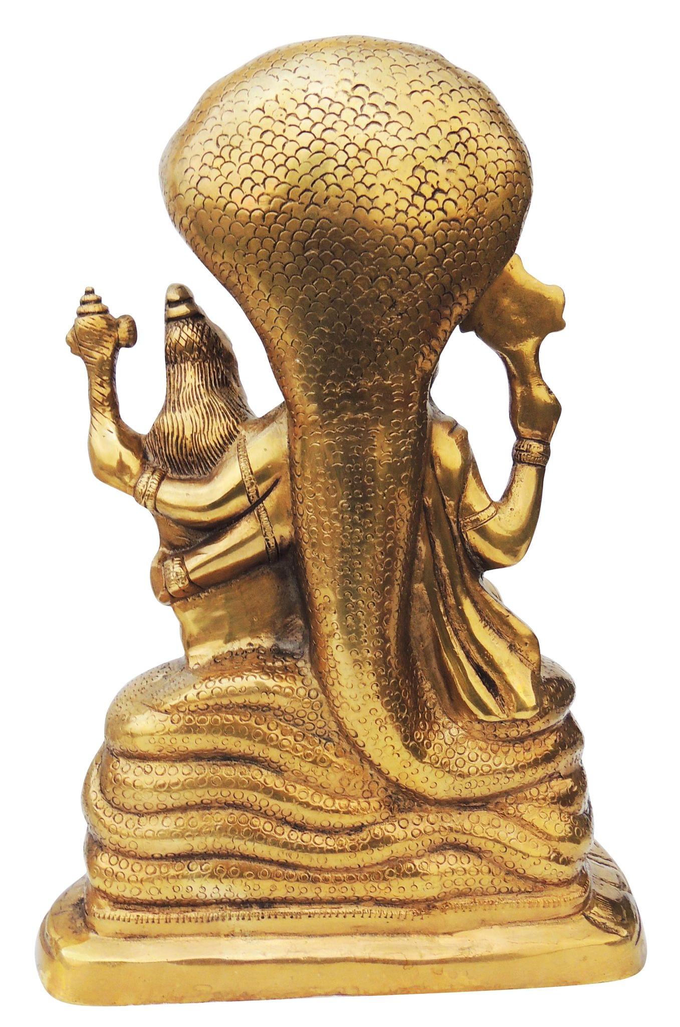 Brass Narsingh Bhagwan — 12.5"