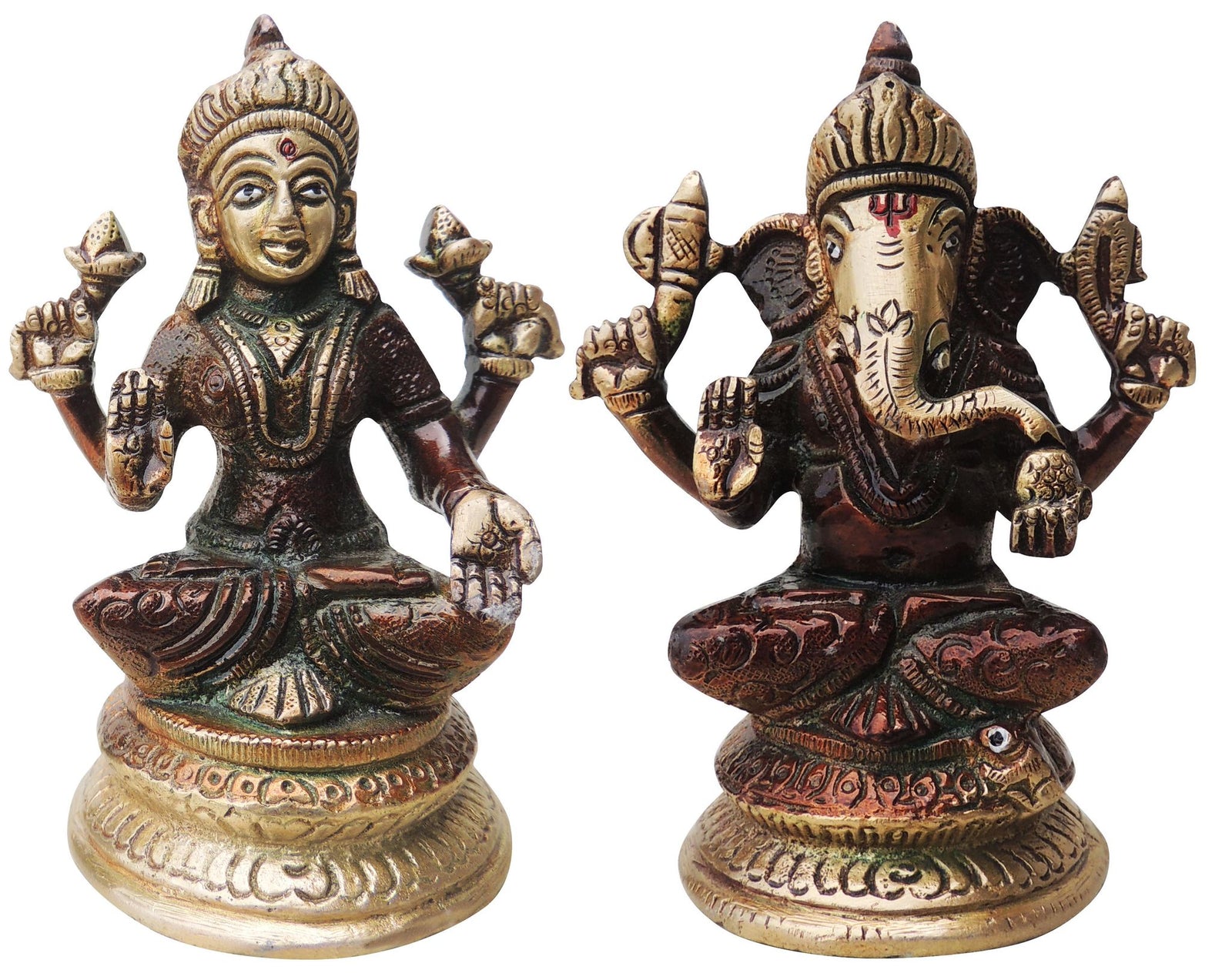 Brass Lakshmi-Ganesh Set