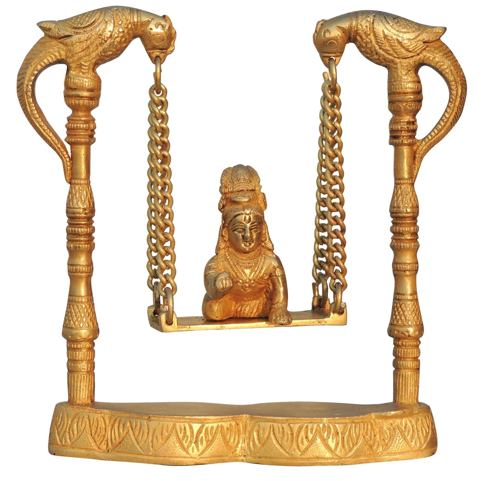 Brass Krishna — 8"
