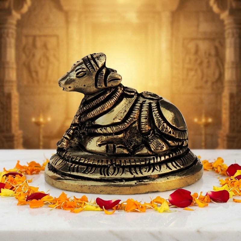 Brass Nandi Small — 2"
