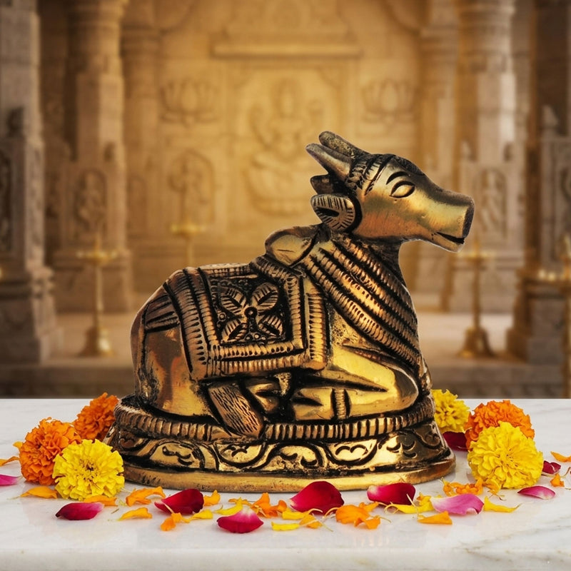 Brass Nandi Medium — 2.3"