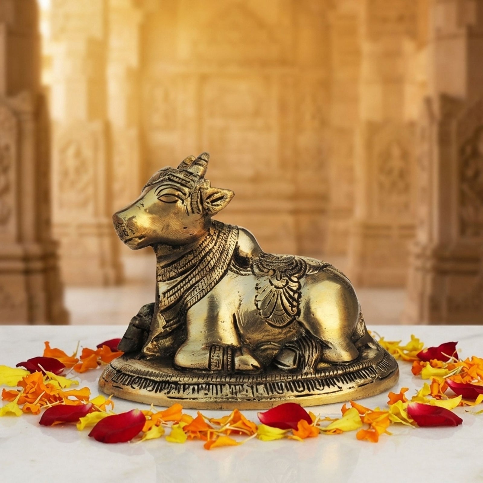Brass Nandi — 4"