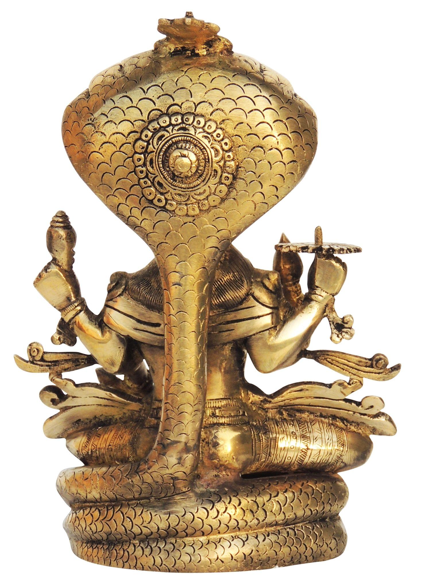 Brass Vishnu — 11.1"