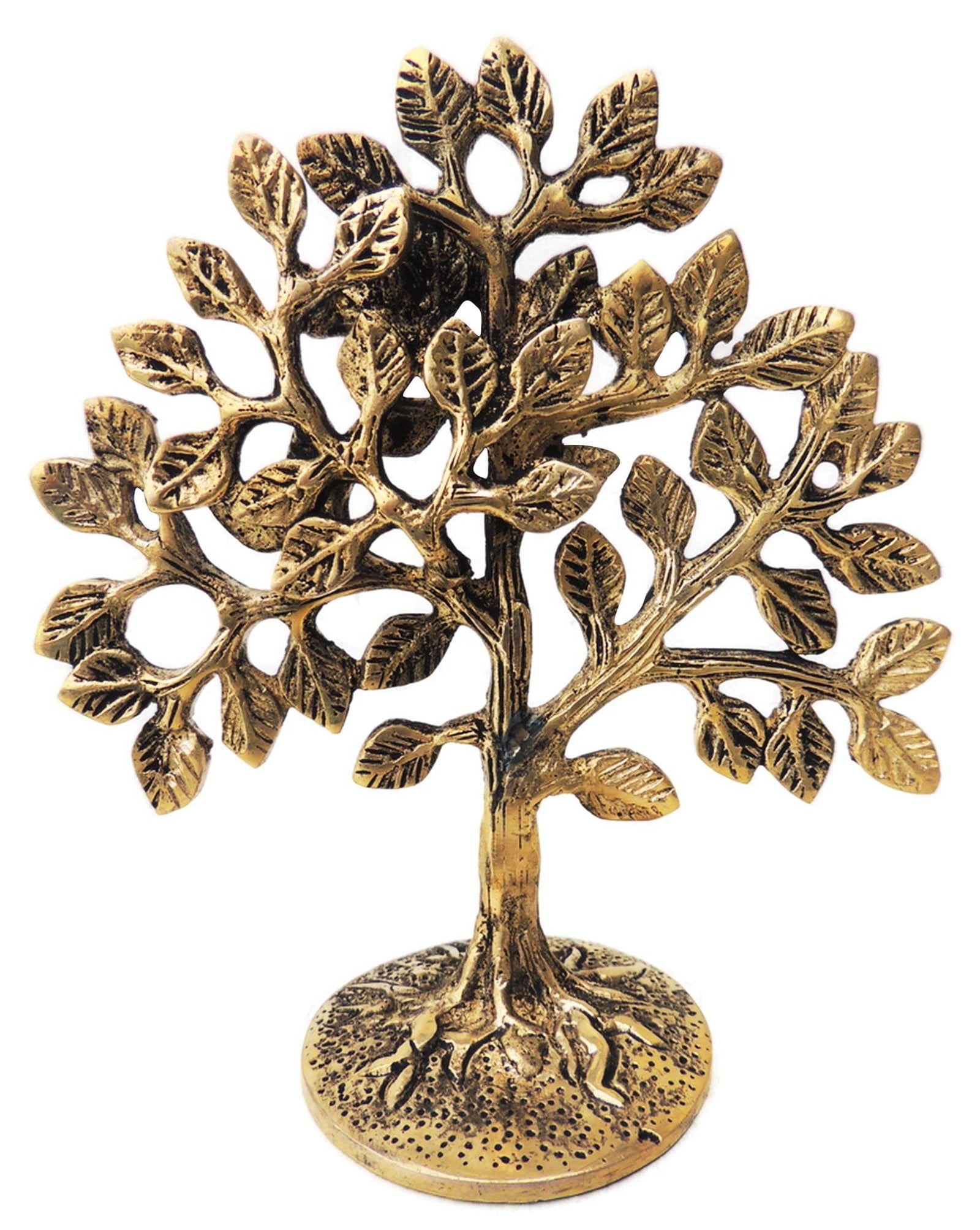 Brass Table Decor Showiece Kalpavriksha Tree — 6.6"