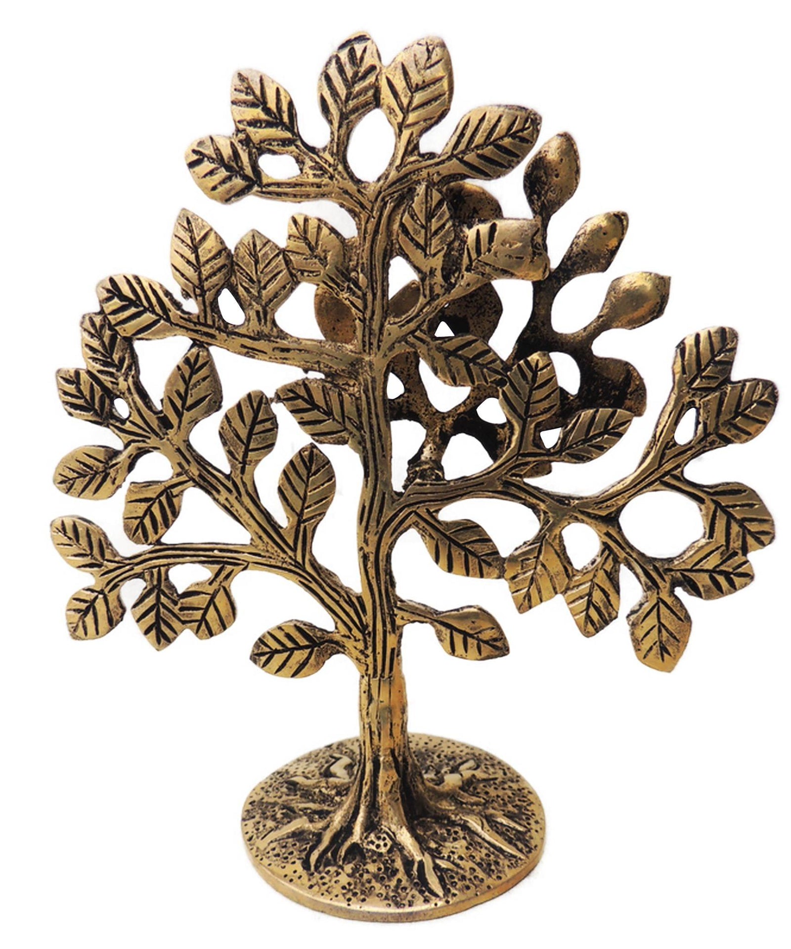 Brass Table Decor Showiece Kalpavriksha Tree — 6.6"