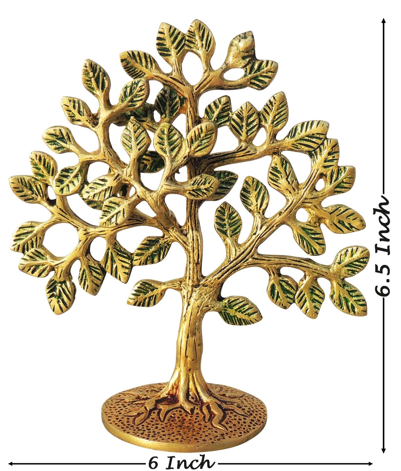 Brass Table Decor Kalpavriksha Tree — 6.5"