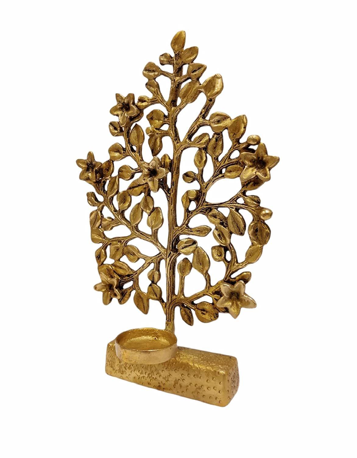 Brass Table Decor Kalpavriksha Tree — 9.5"