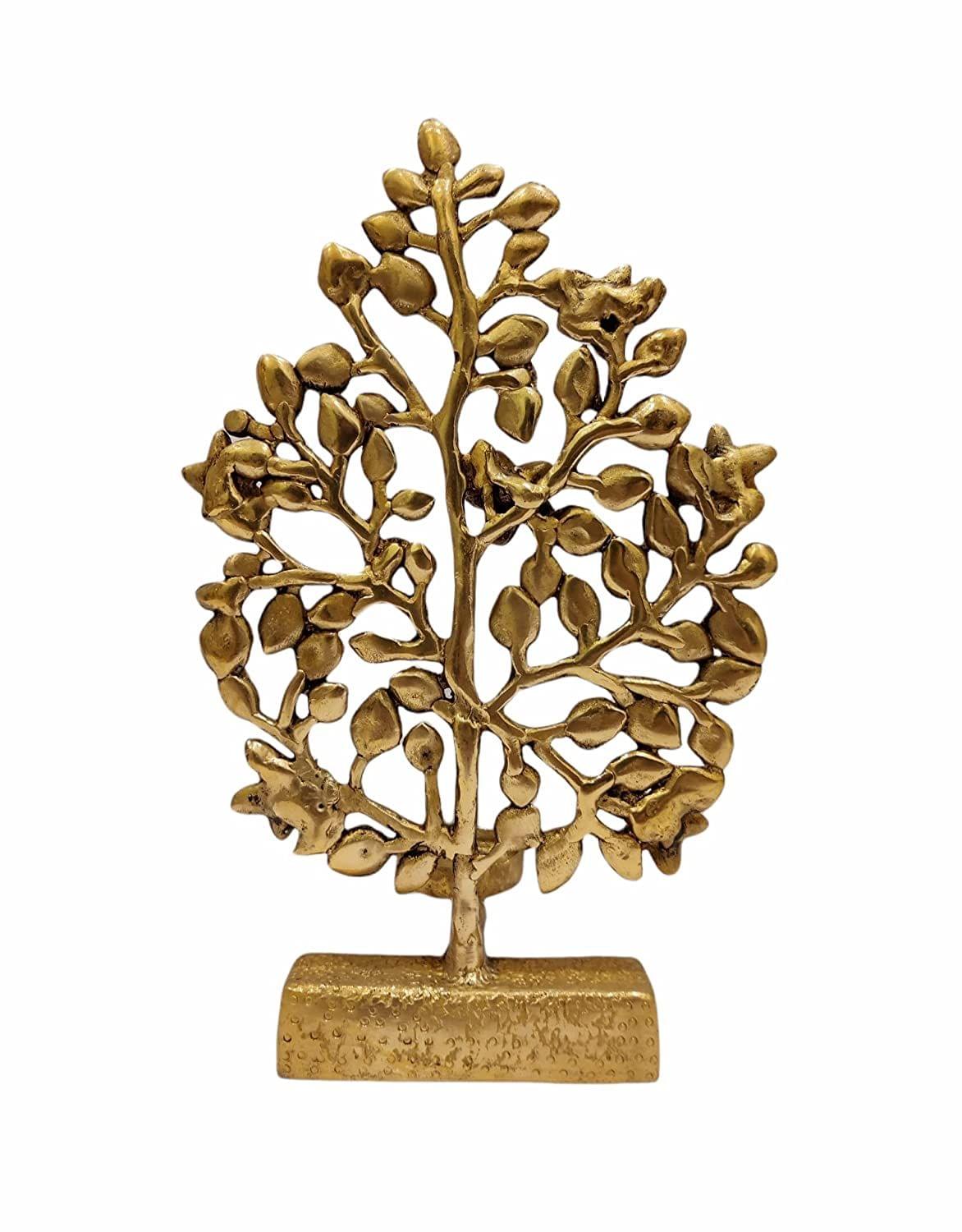 Brass Table Decor Kalpavriksha Tree — 9.5"