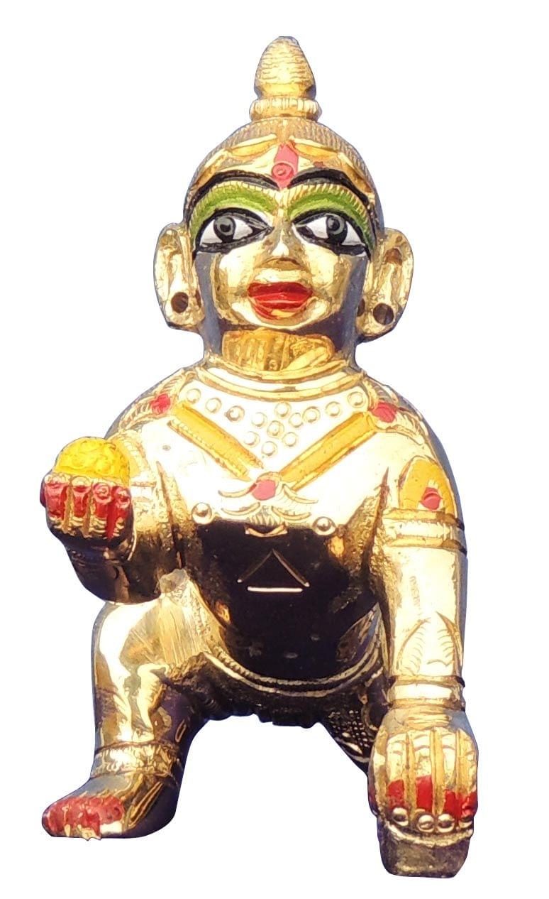 Brass Krishna — 3"