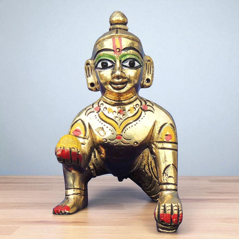 Brass Krishna — 3.5"
