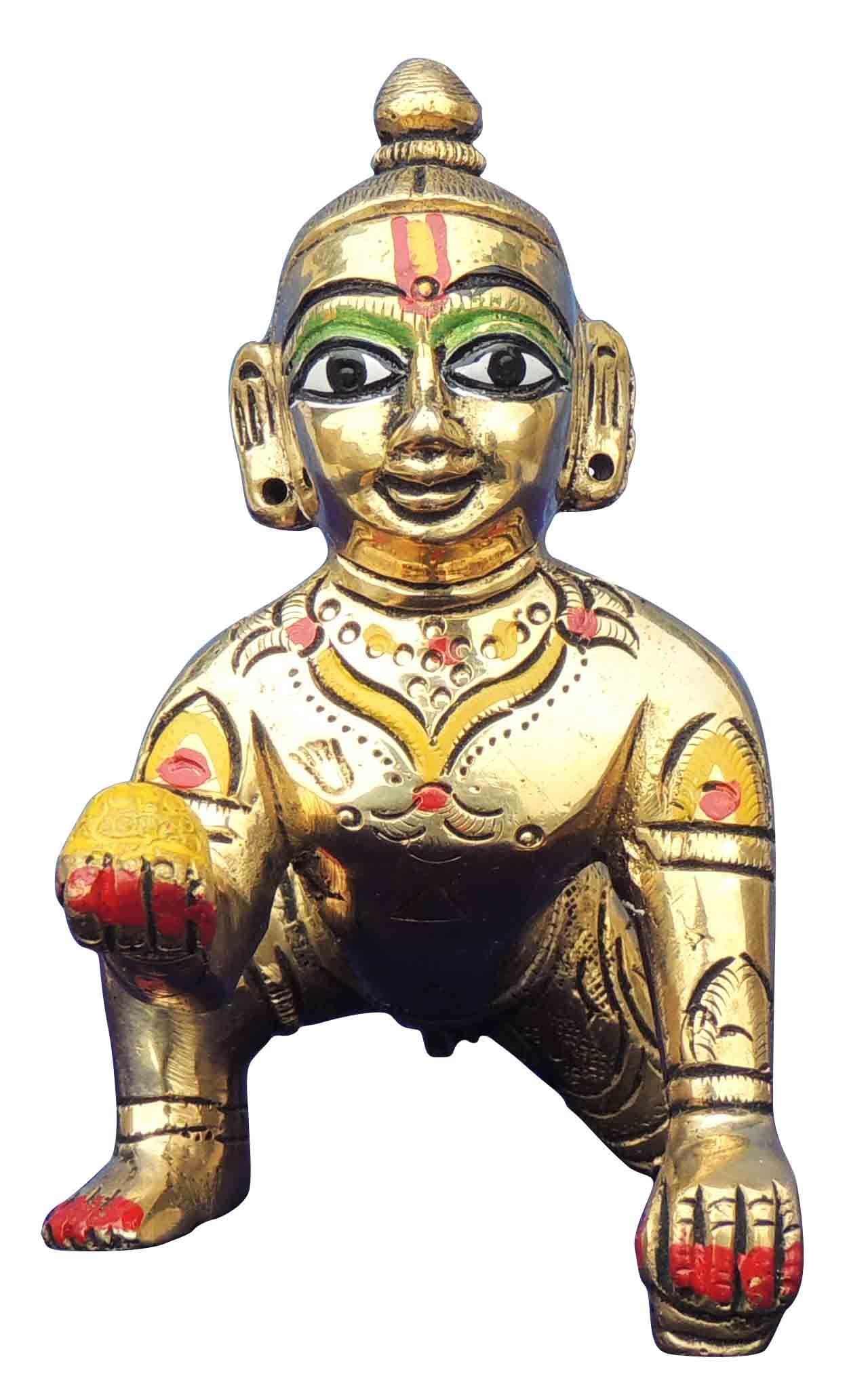 Brass Krishna — 3.5"