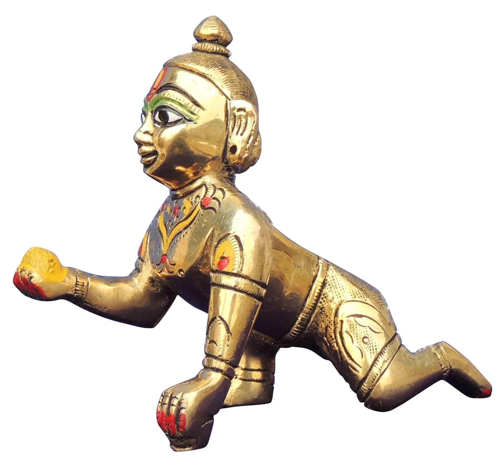 Brass Krishna — 3.5"