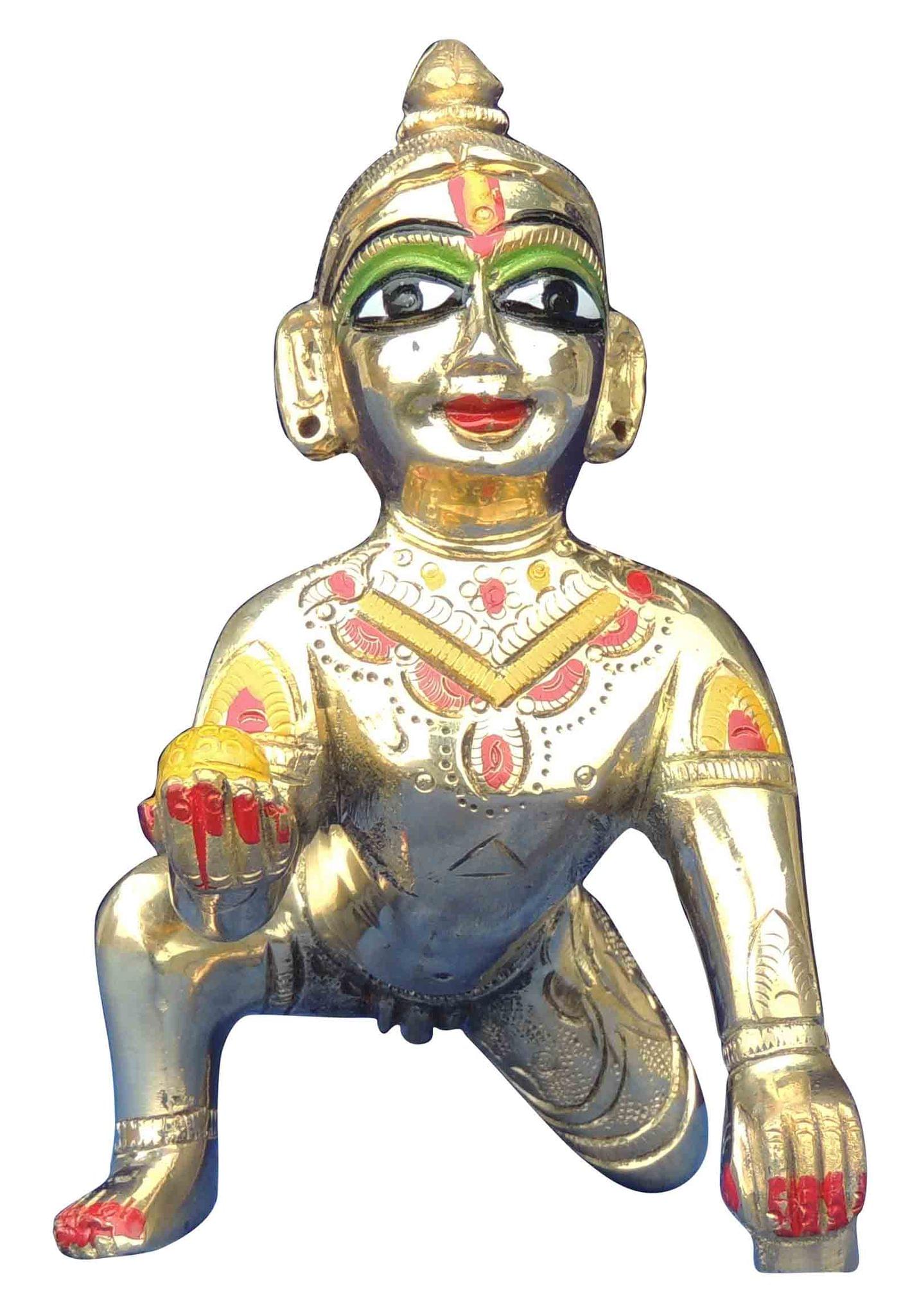 Brass Krishna — 4.5"