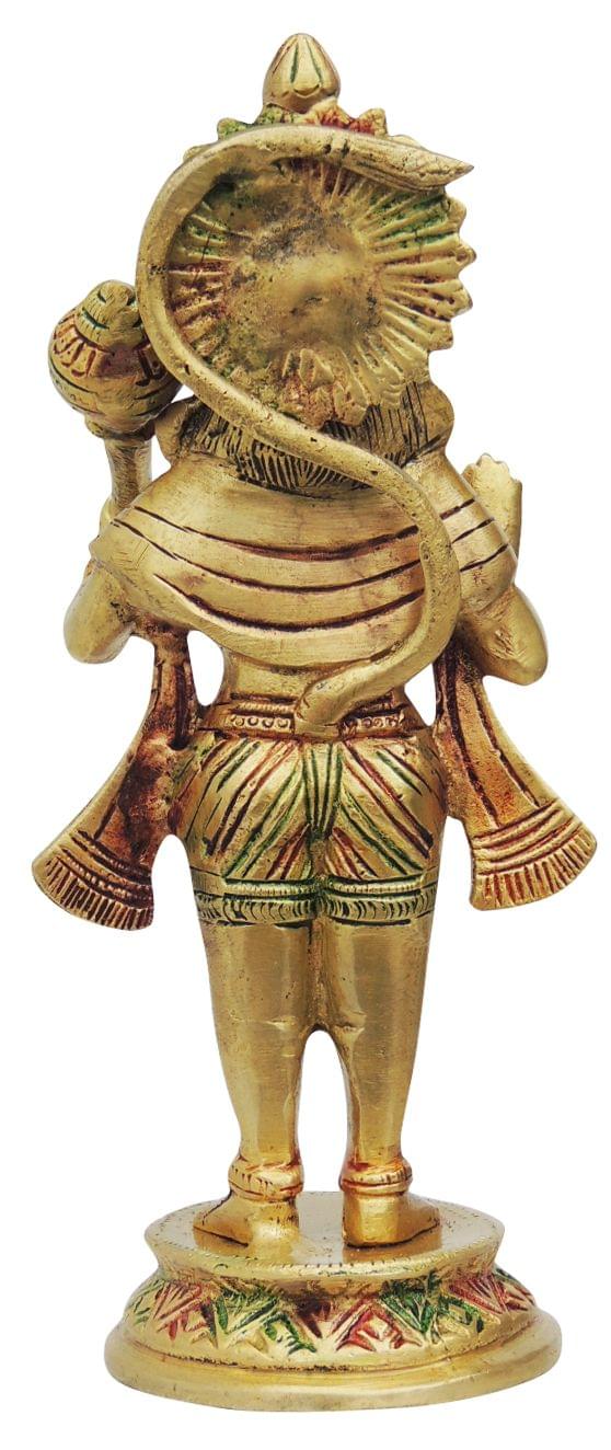 Brass Hanuman, Standing — 8.2"