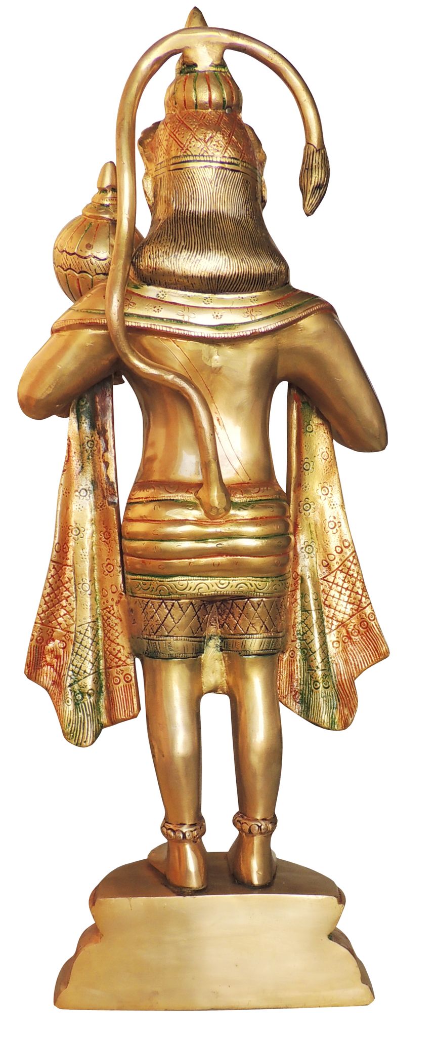 Brass Hanuman, Standing — 27"