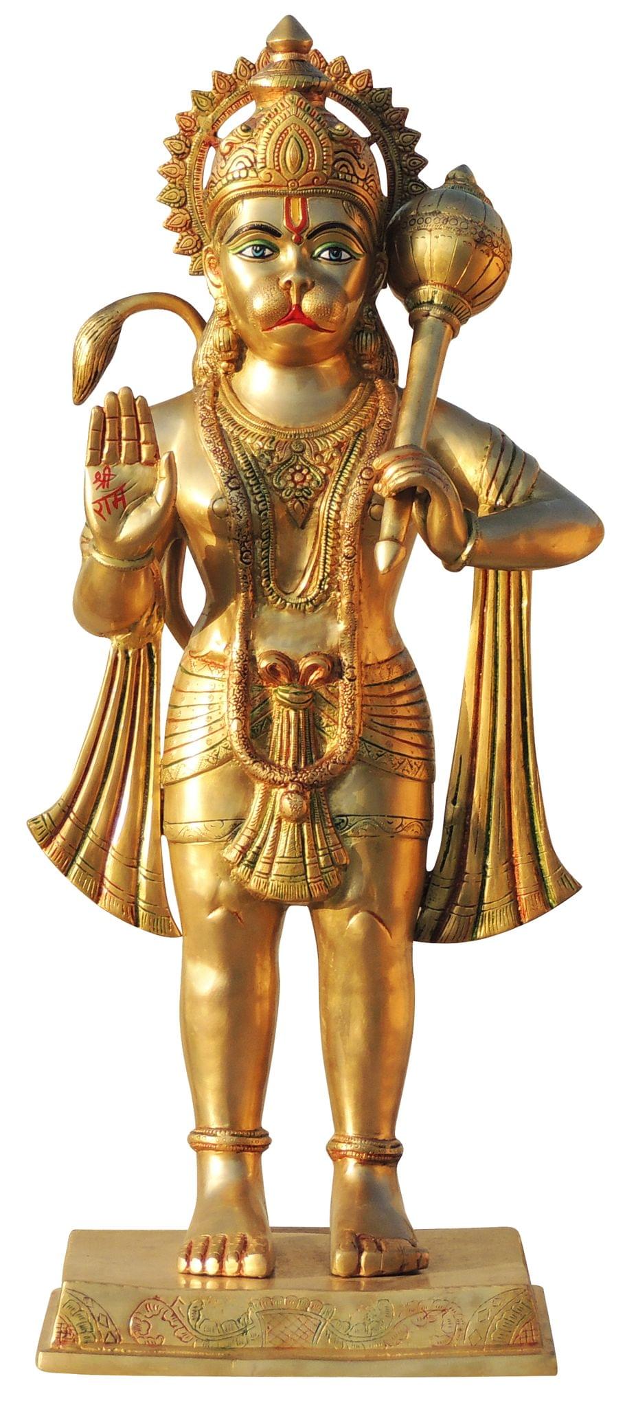 Brass Hanuman, Standing — 35"