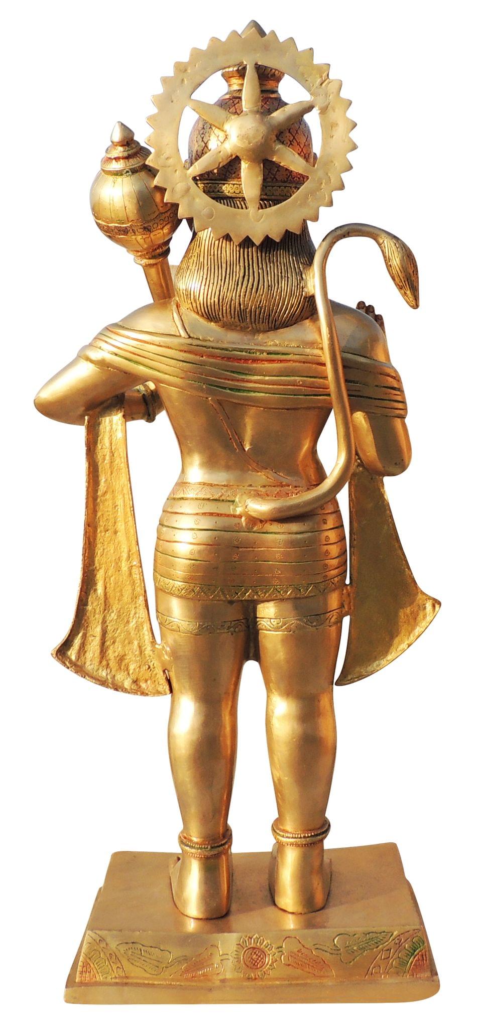 Brass Hanuman, Standing — 35"