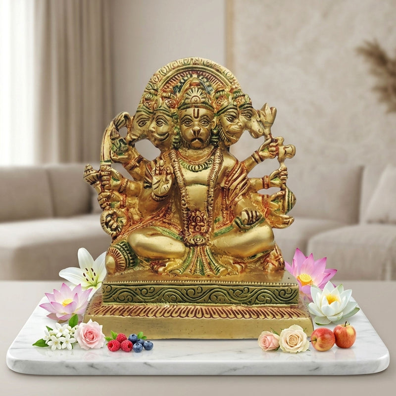Brass Hanuman — 7.5"